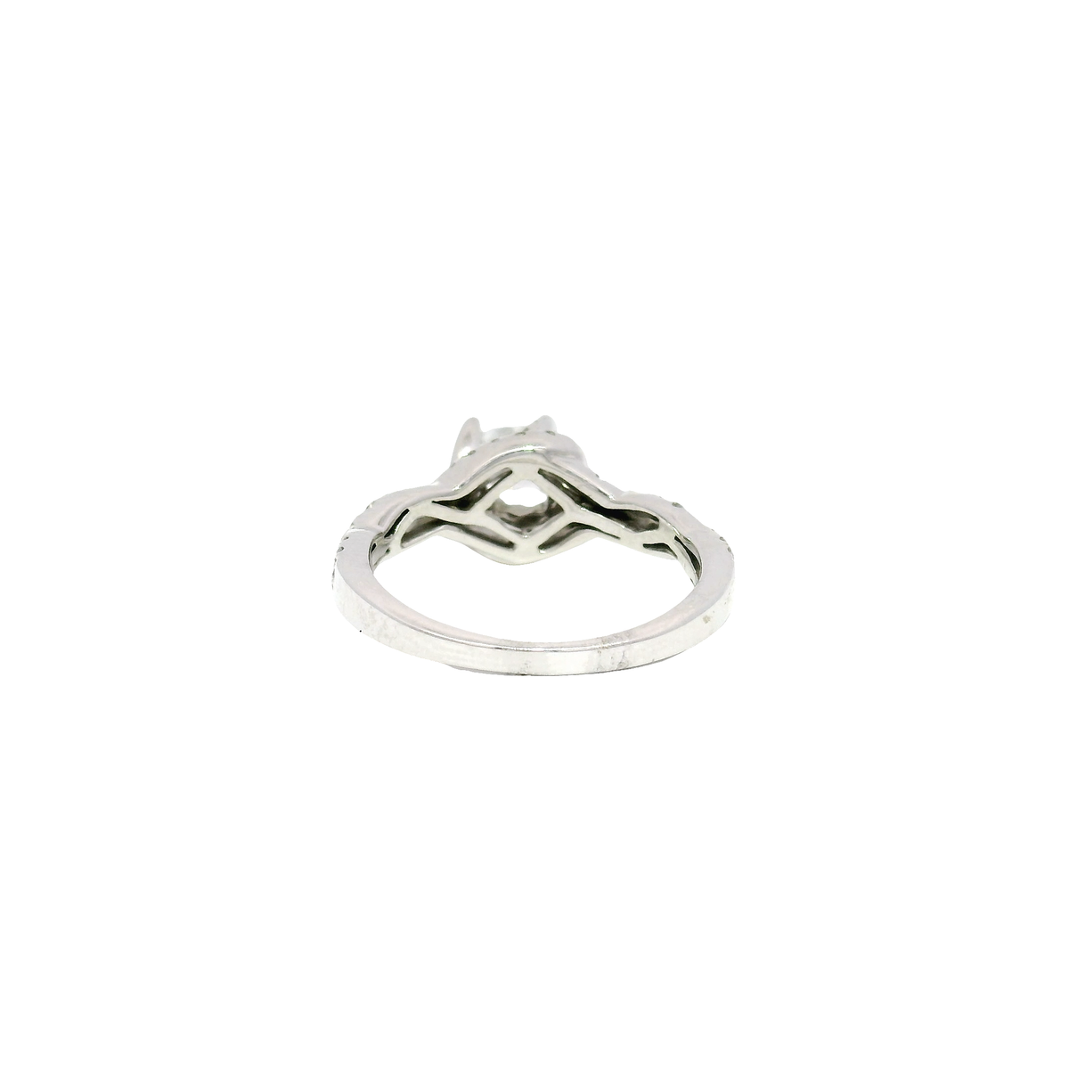 Princess Cut Engagement Ring in 14K White Gold