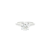 1.83ct. E VS1 Lab Grown Round in 14K White Gold Cathedral Sz 7
