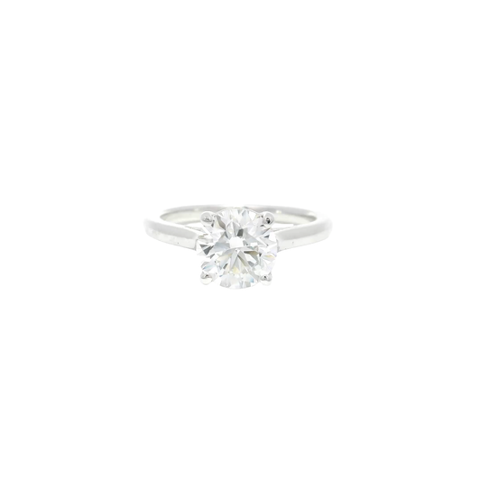 1.83ct. E VS1 Lab Grown Round in 14K White Gold Cathedral
