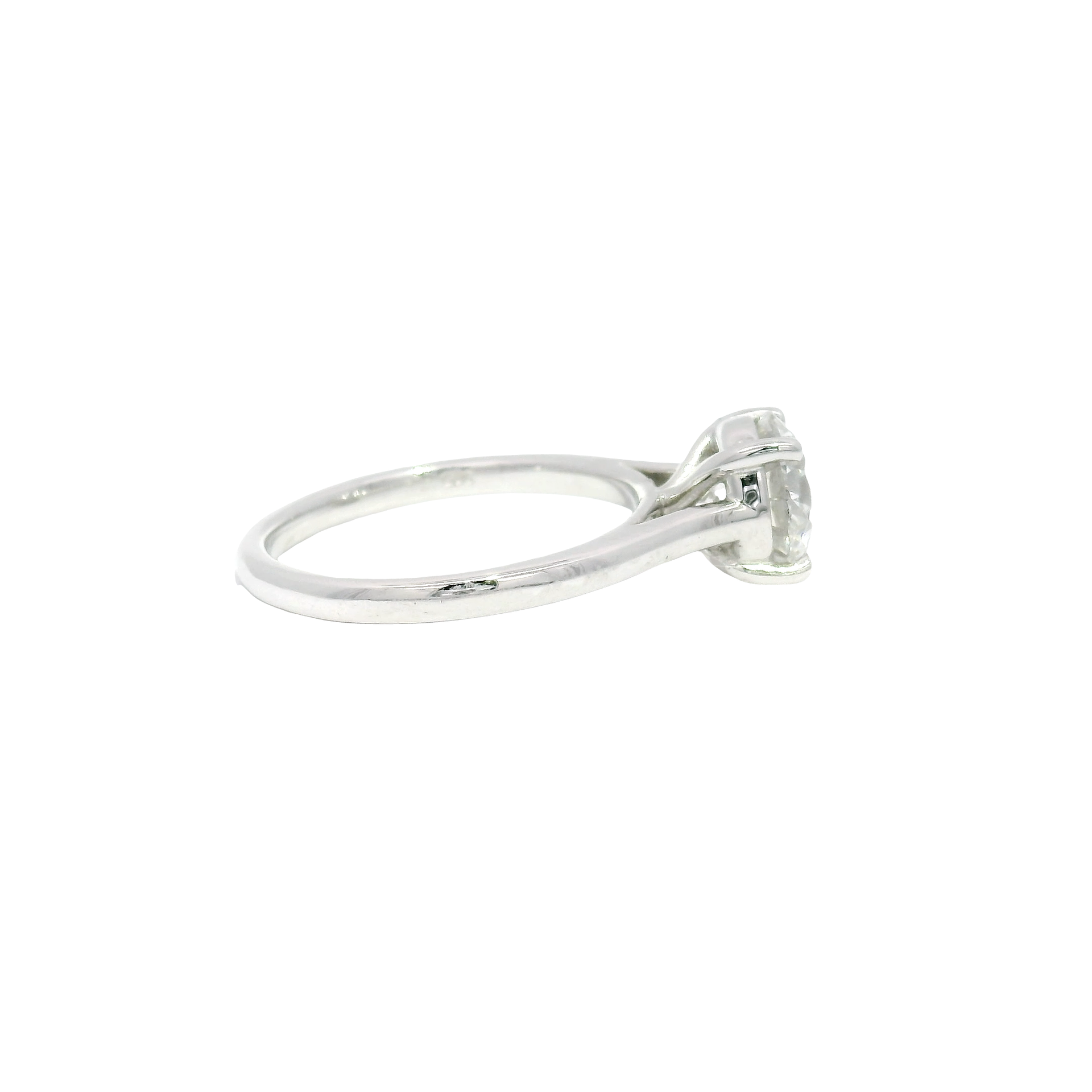 1.83ct. E VS1 Lab Grown Round in 14K White Gold Cathedral