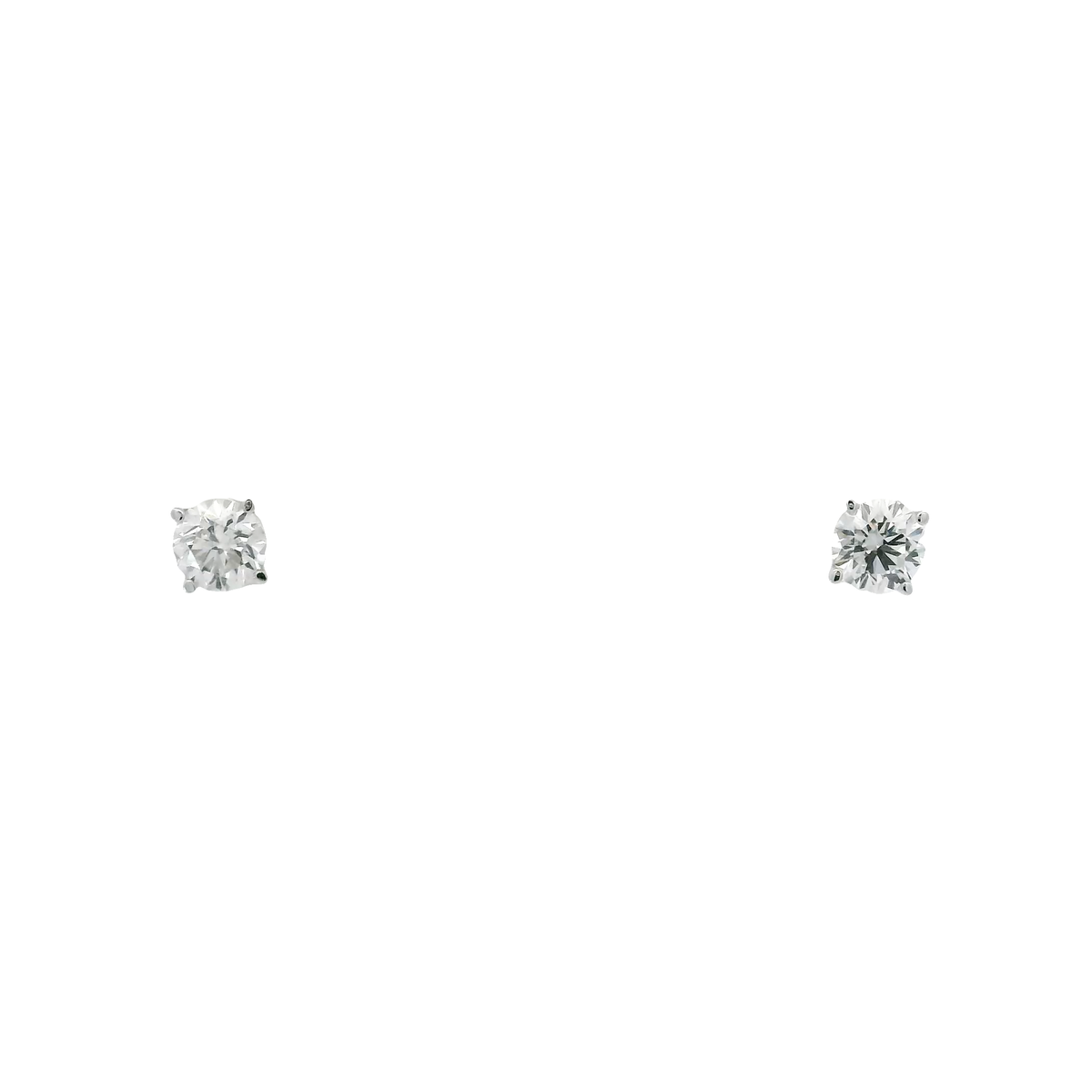 1cttw. F VS1 Lab Grown Diamond Ear Studs in 14K White Gold
