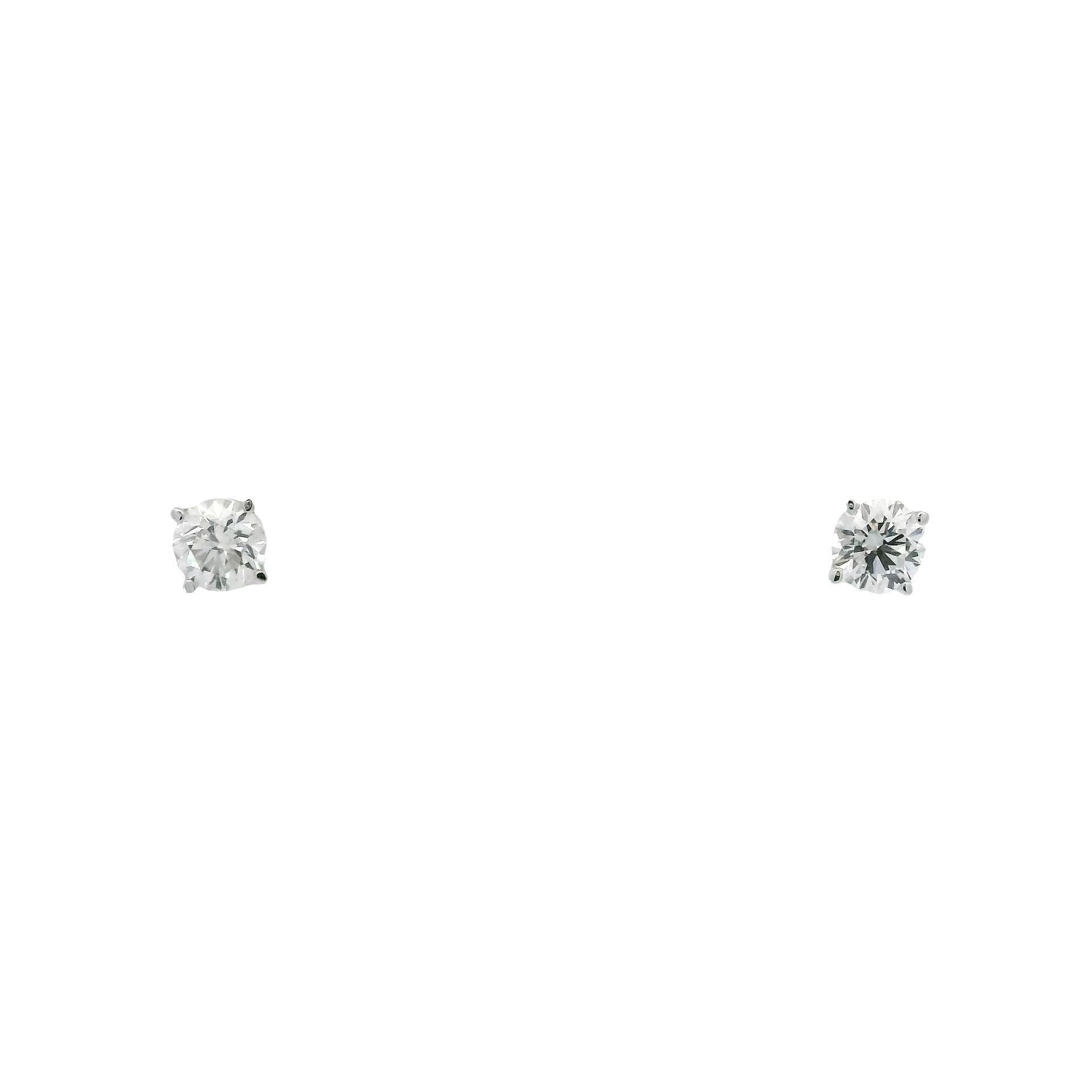 1cttw. F VS1 Lab Grown Diamond Ear Studs in 14K White Gold