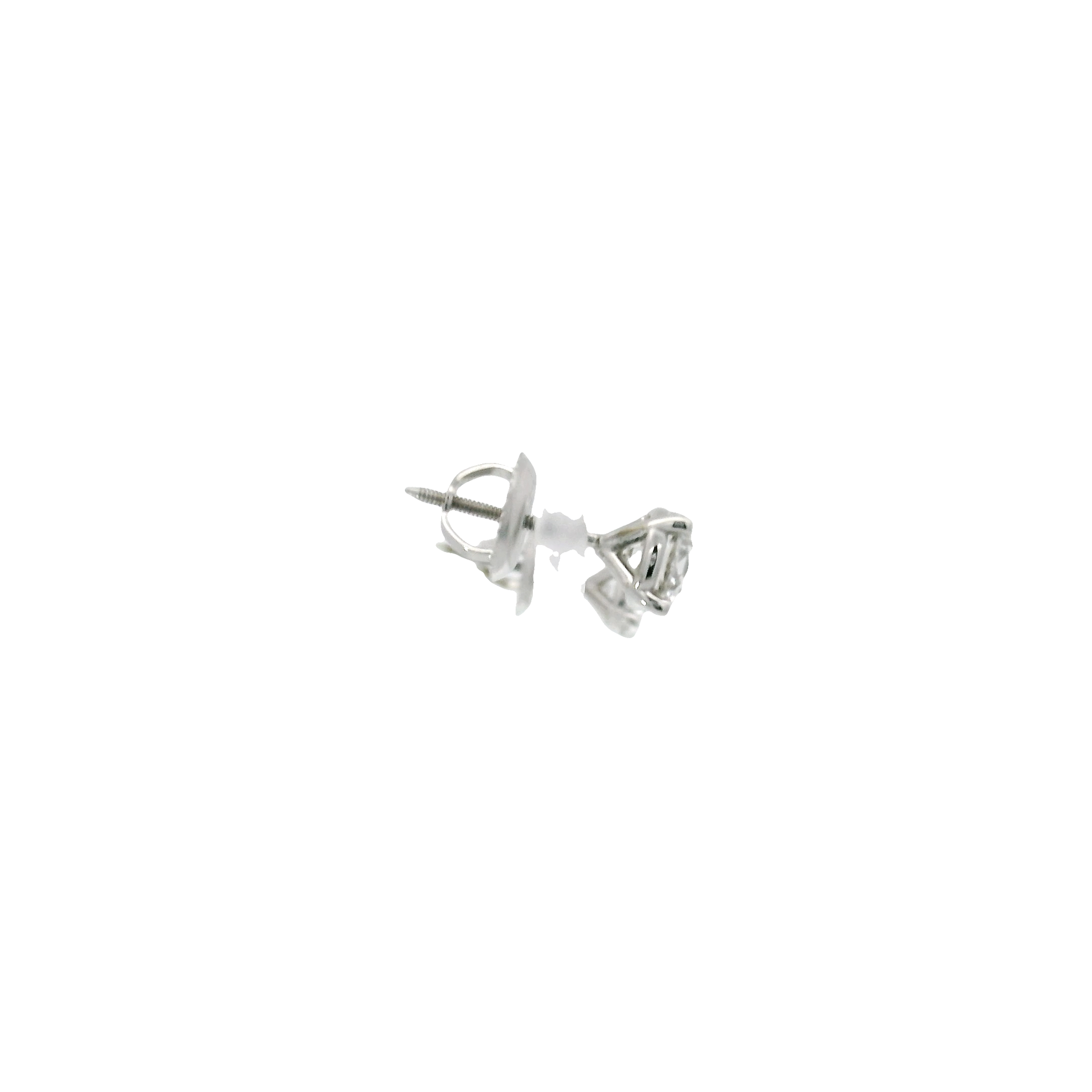 1cttw. F VS1 Lab Grown Diamond Ear Studs in 14K White Gold