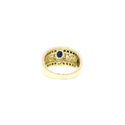 Blue Sapphire Estate Ring in 14K Yellow Gold Sz 7
