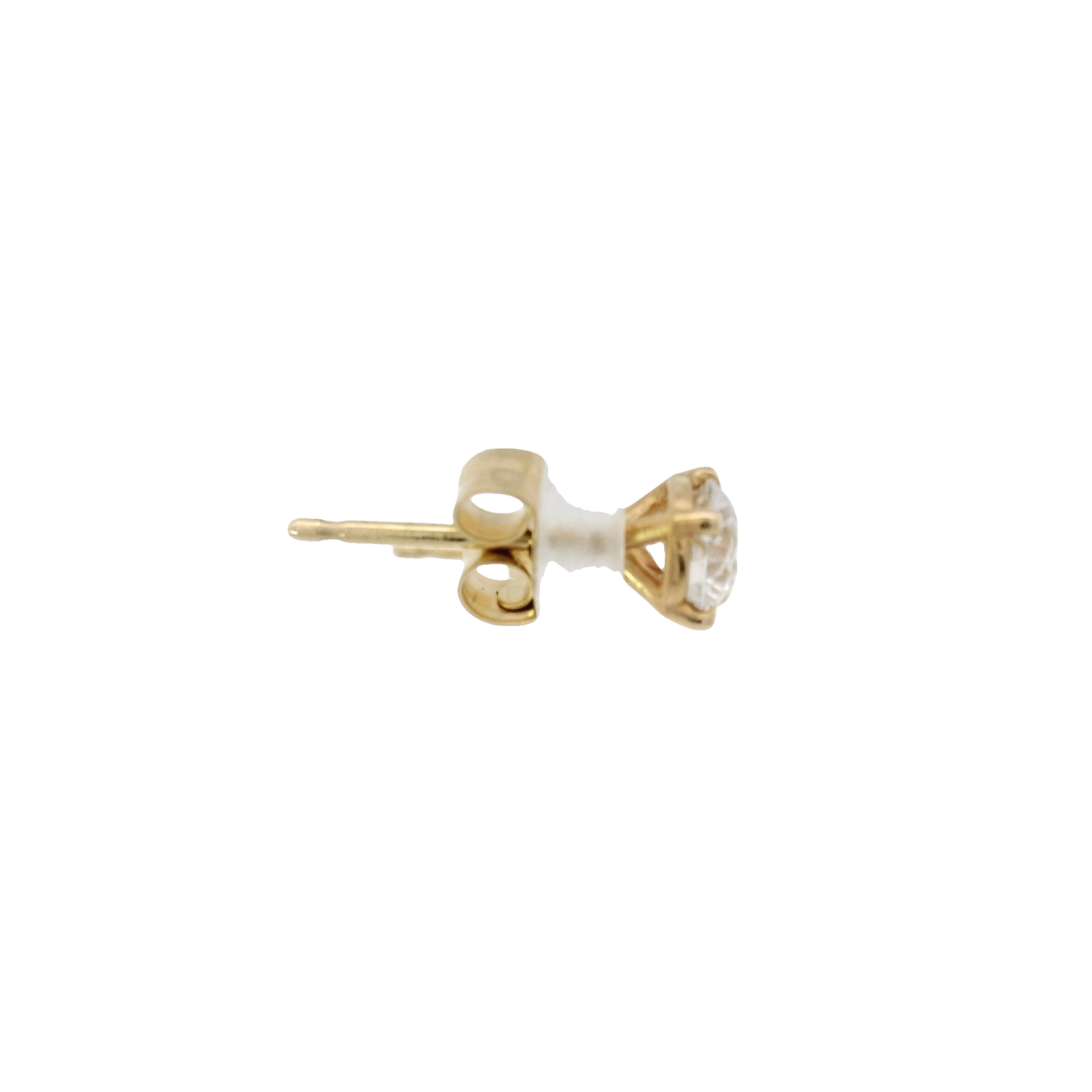 .60cttw. F VS Lab Grown Diamond Ear Studs in 14K Yellow Gold