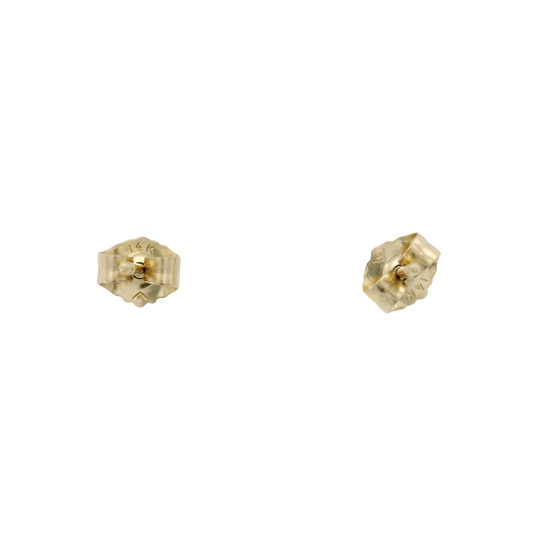 .60cttw. F VS Lab Grown Diamond Ear Studs in 14K Yellow Gold