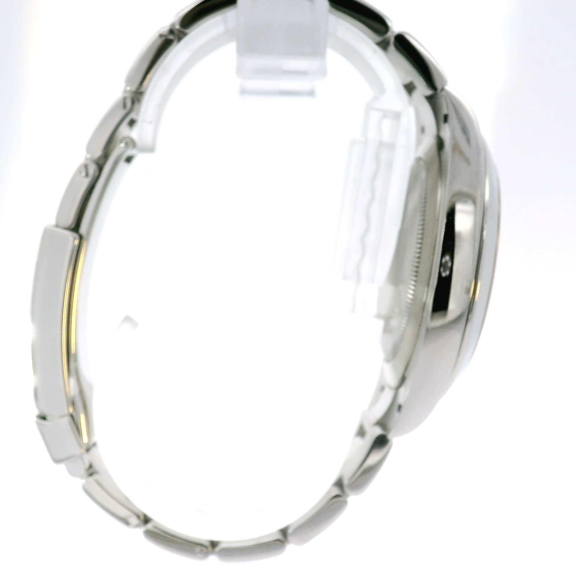 41mm Rolex Datejust Smooth Bezel Black Dial on Stainless Oyster Band