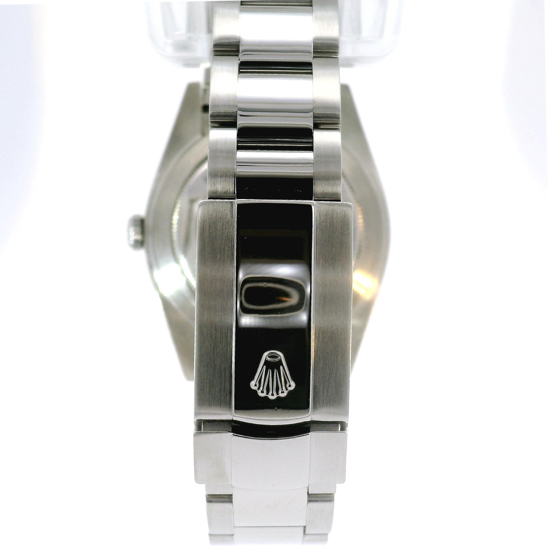 41mm Rolex Datejust Smooth Bezel Black Dial on Stainless Oyster Band