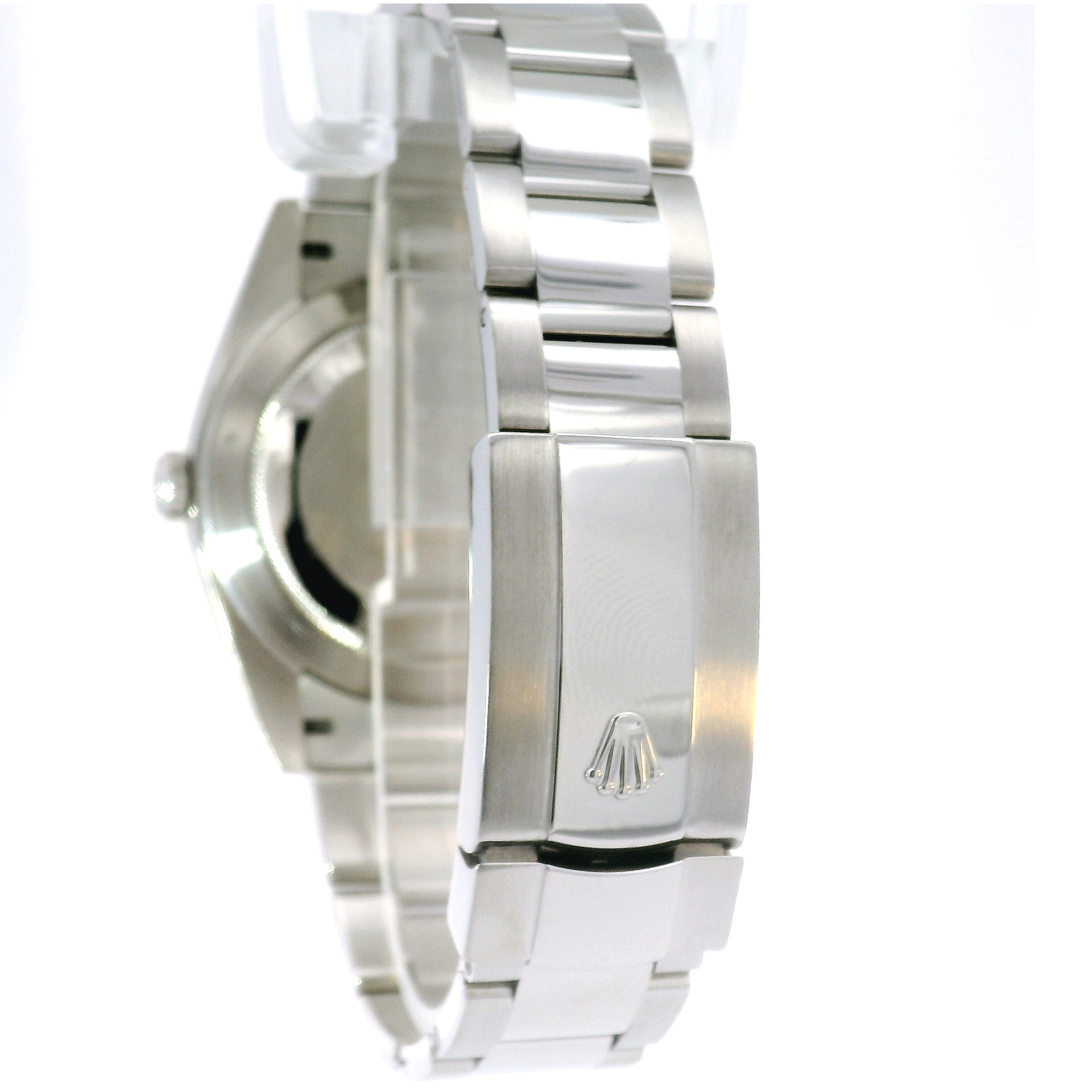 41mm Rolex Datejust Smooth Bezel Black Dial on Stainless Oyster Band