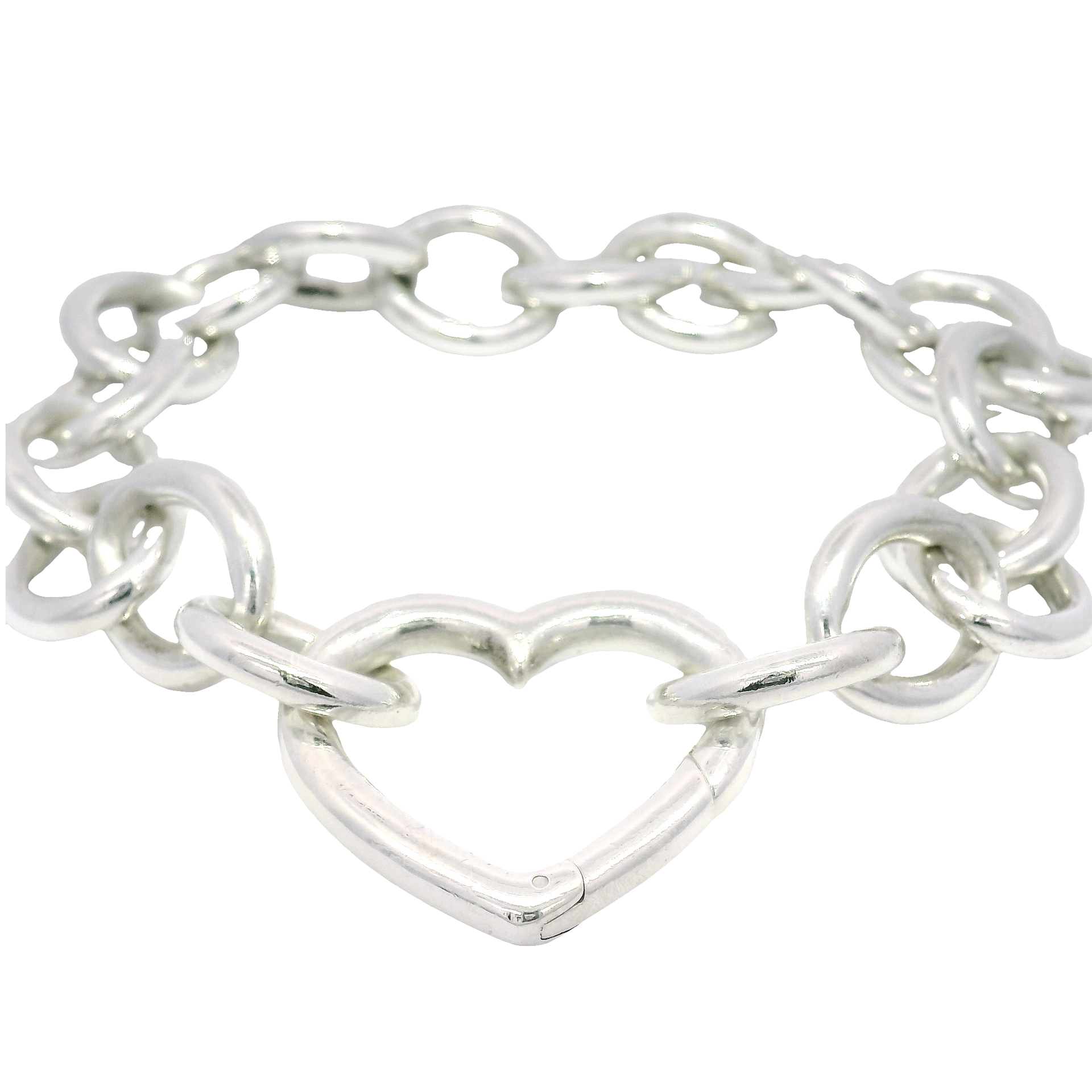 Tiffany & Co. .925 Sterling Silver Heart Bracelet