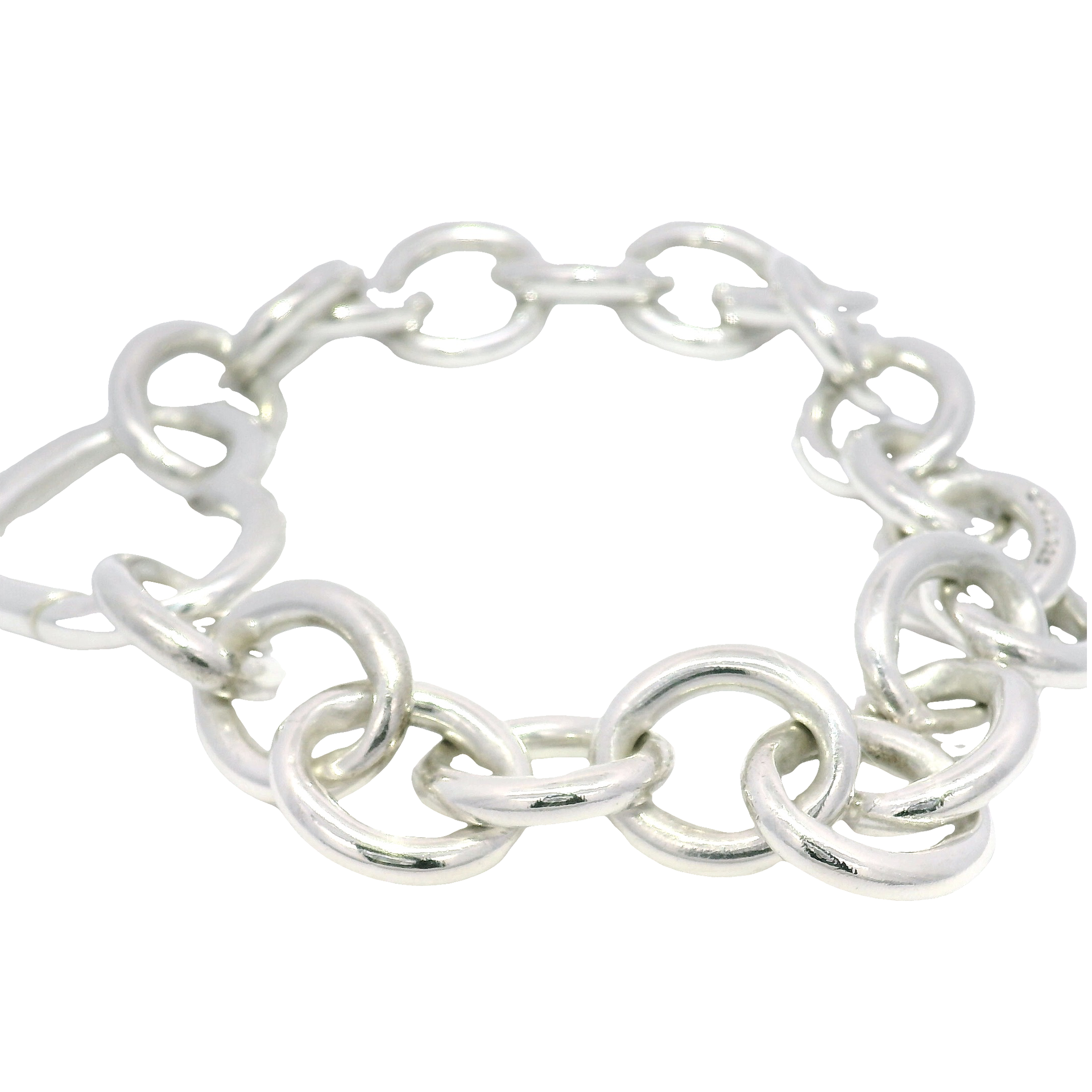 Tiffany & Co. .925 Sterling Silver Heart Bracelet