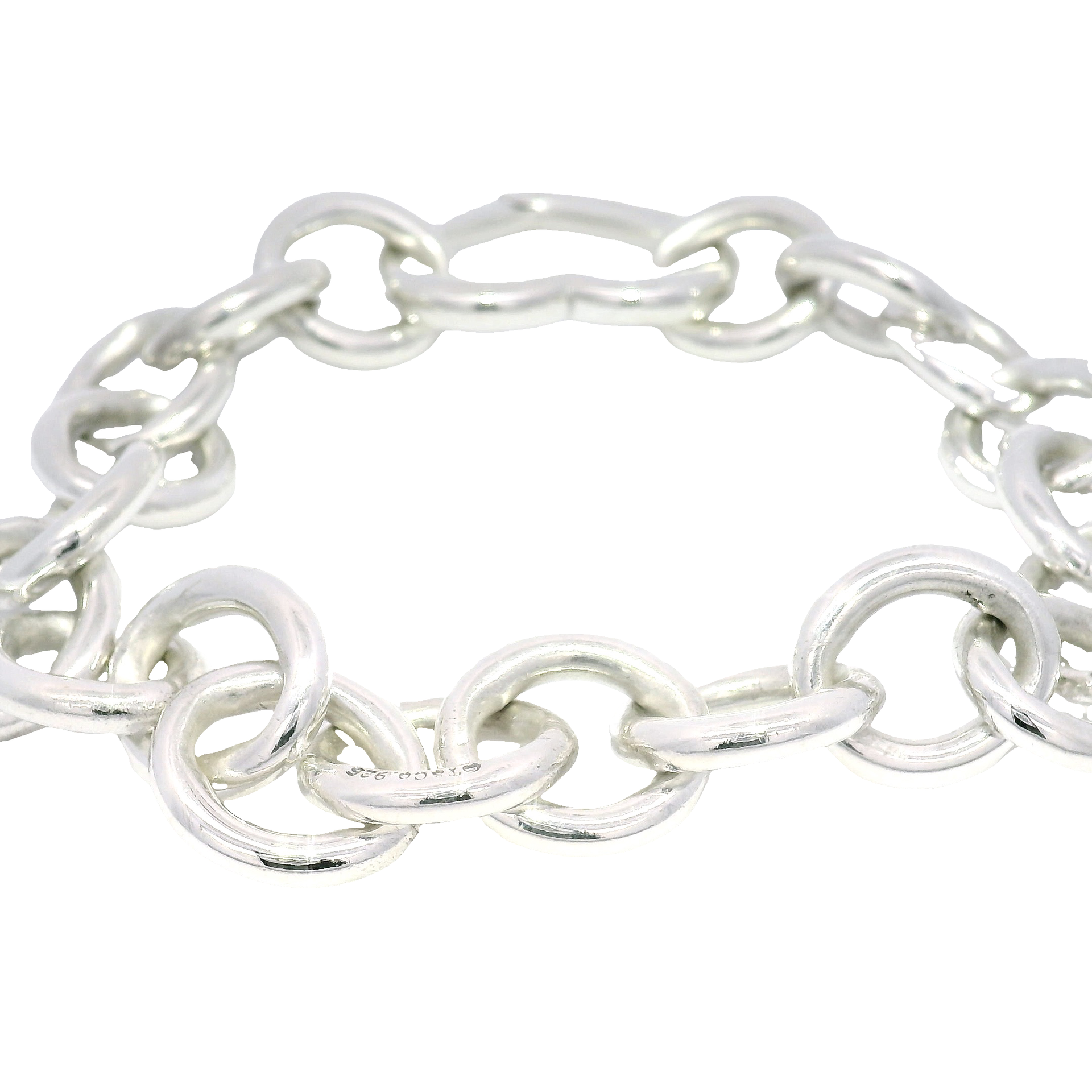 Tiffany & Co. .925 Sterling Silver Heart Bracelet
