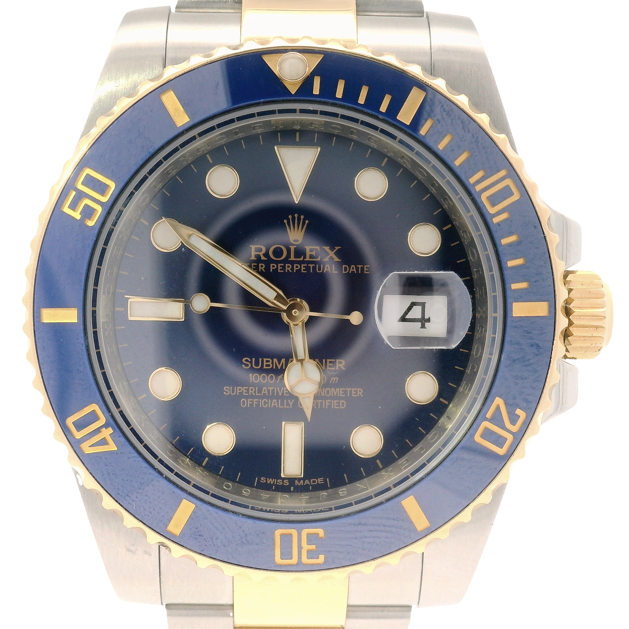 40mm Rolex Submariner Two Tone Bluesy