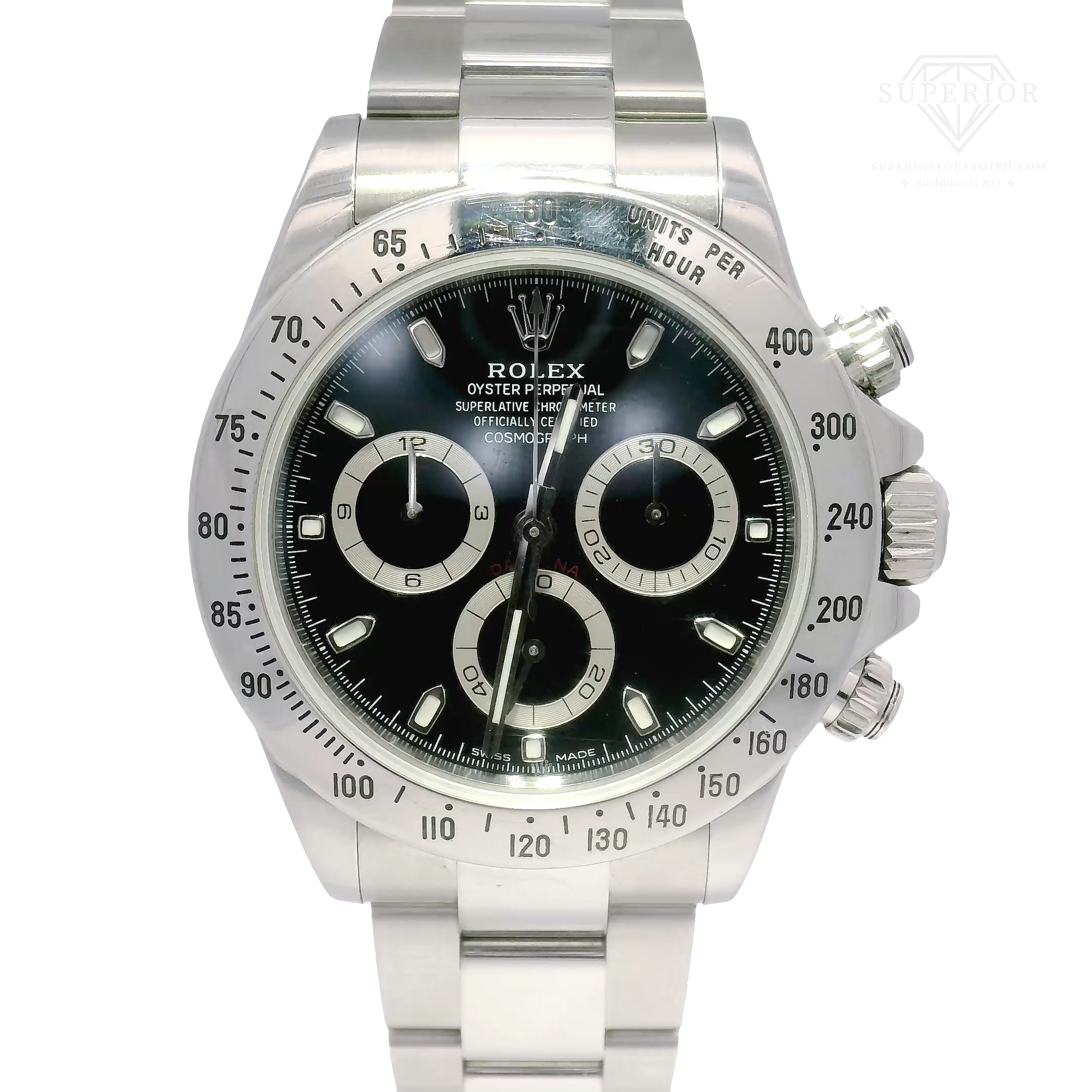 40mm Rolex Cosmograph Daytona Black Dial (2007)
