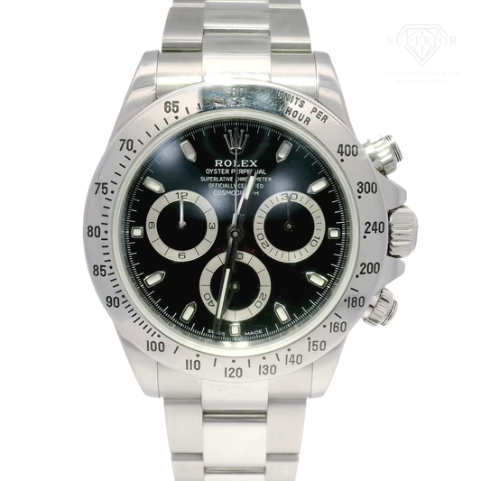 40mm Rolex Cosmograph Daytona Black Dial (2007)