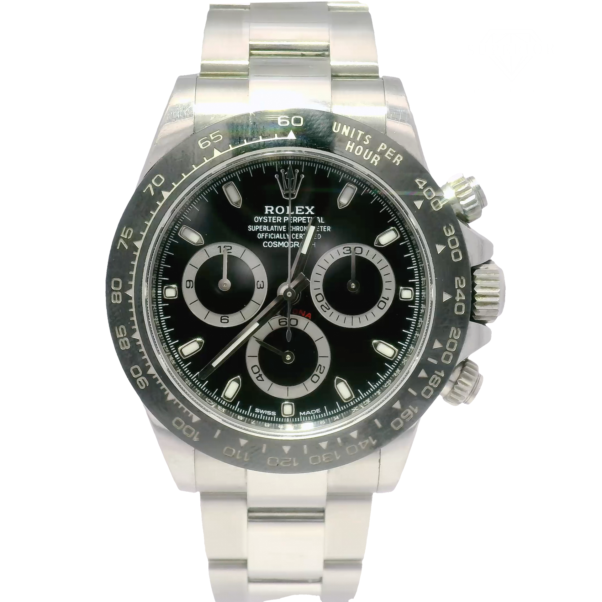 40mm Rolex Cosmograph Daytona Black Dial (2016)