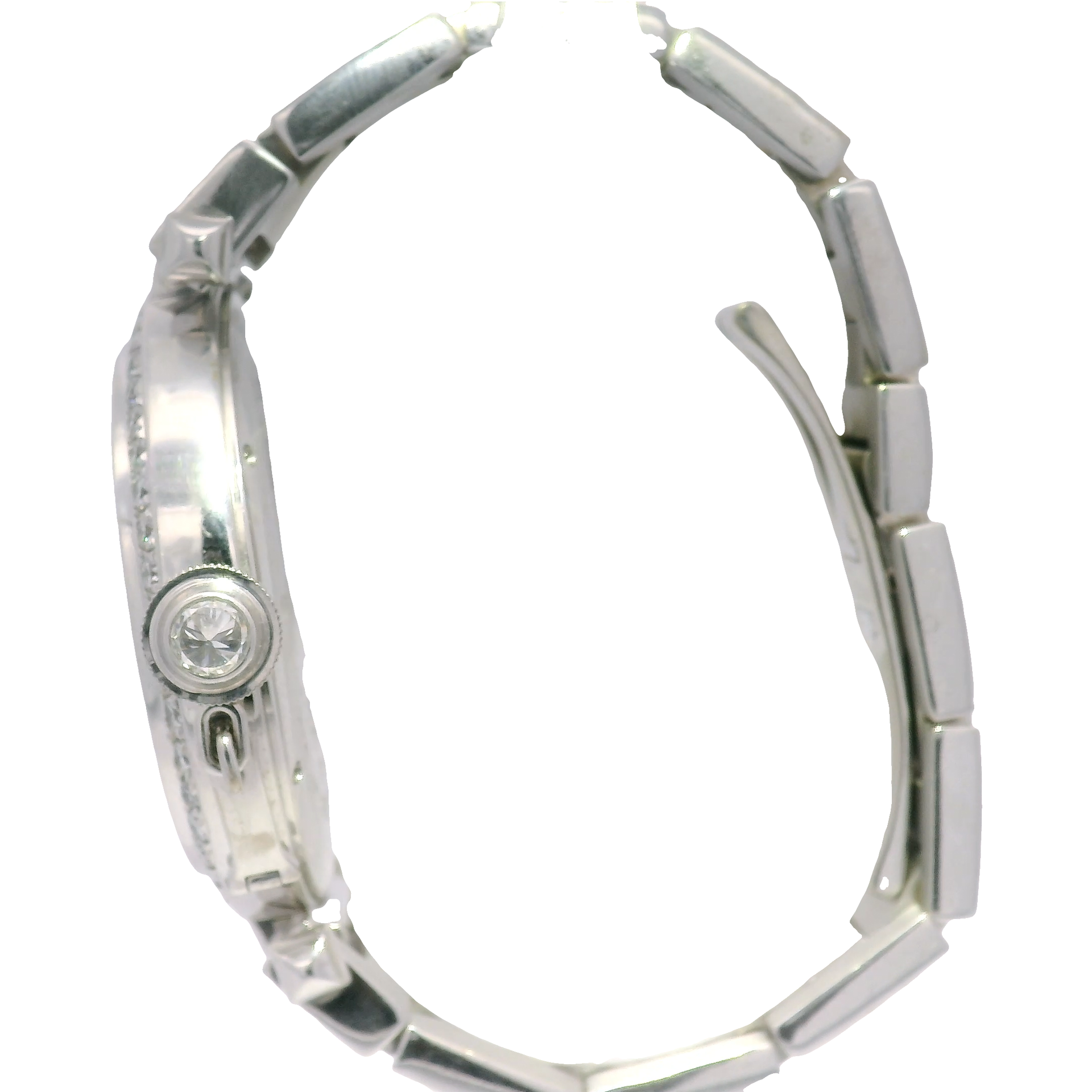 Cartier Pasha 42 in 18K White Gold Featuring 20 carats of Natural Diamonds