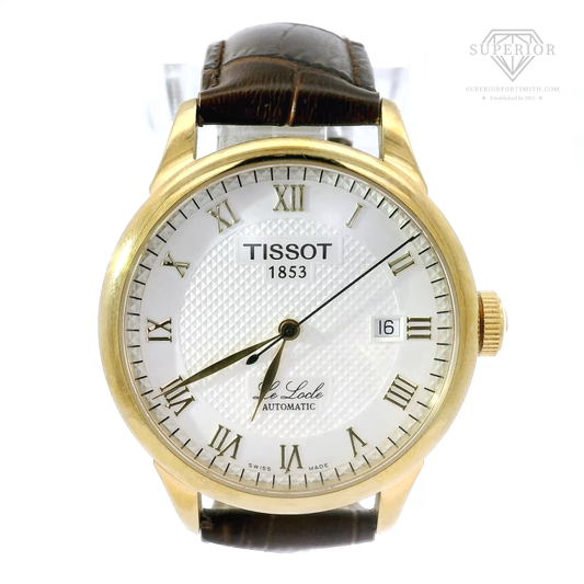 Tissot Le Locle Automatic 39mm on Brown Leather Strap