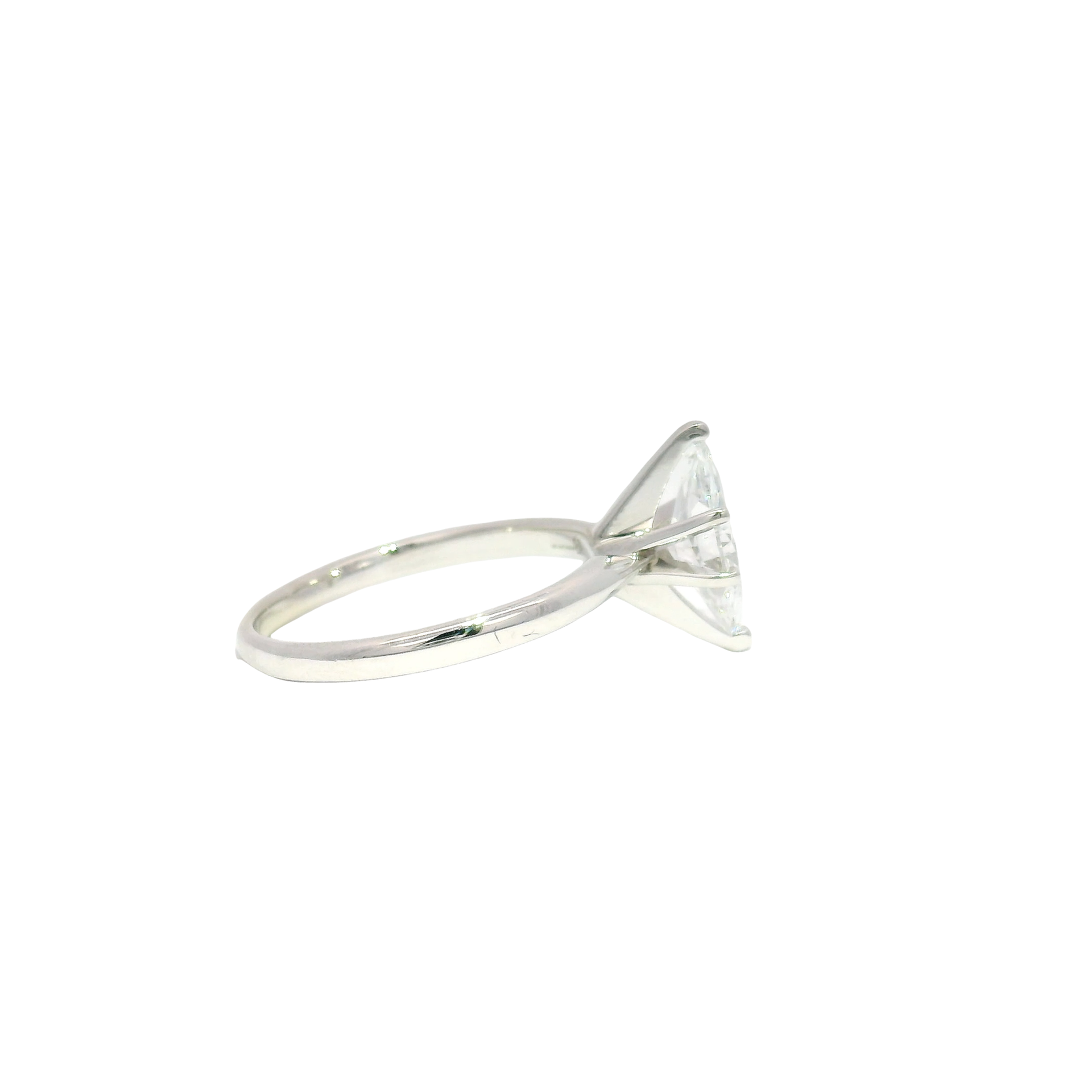 1.01 E VS1 Lab Grown Marquise in 14K White Gold Sz 6.5