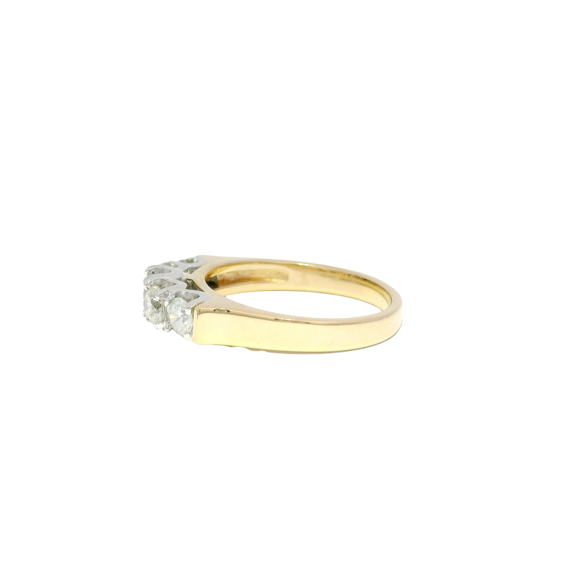 Approx .75cttw. Natural Round Diamond Band in 14K Yellow Gold Sz 7