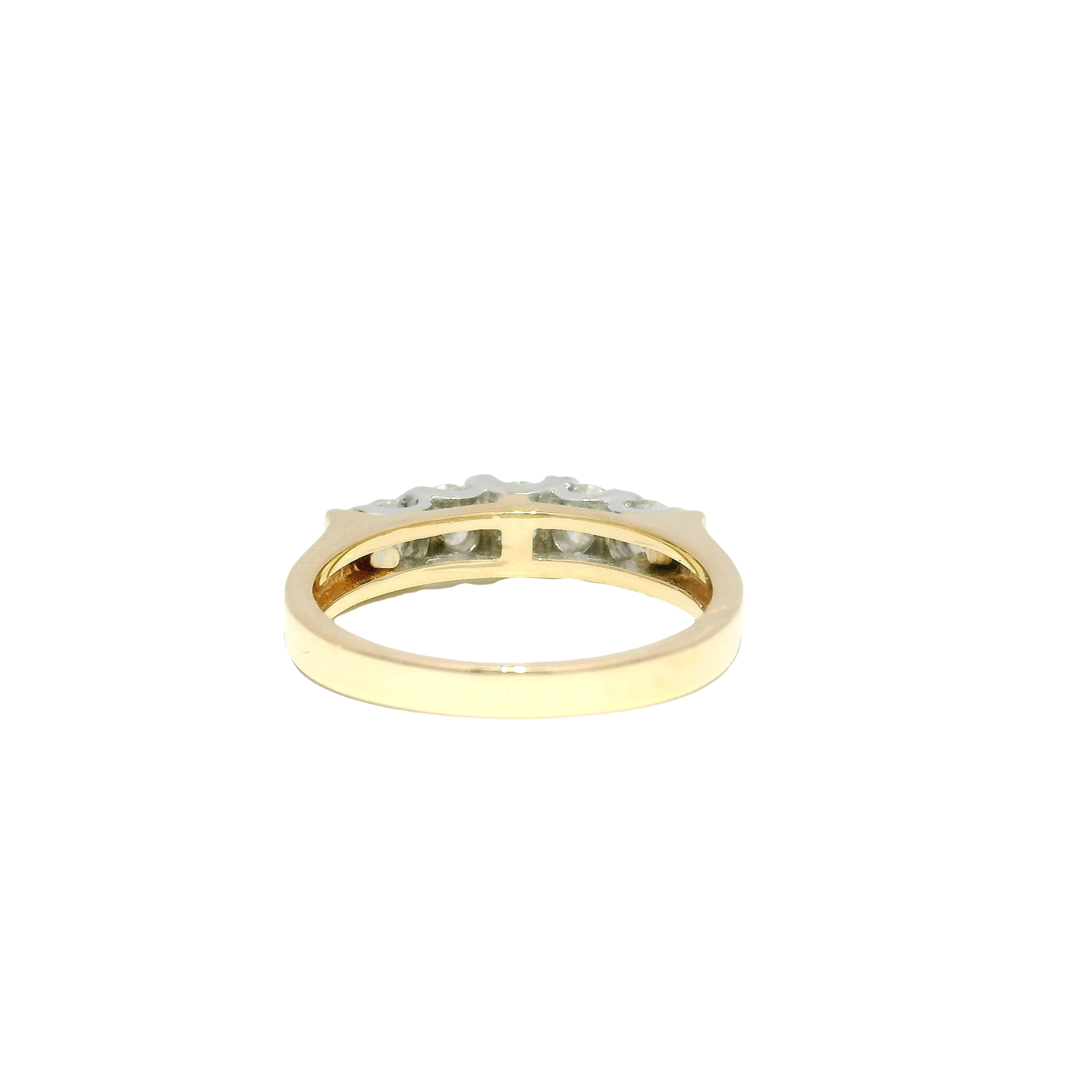 Approx .75cttw. Natural Round Diamond Band in 14K Yellow Gold Sz 7