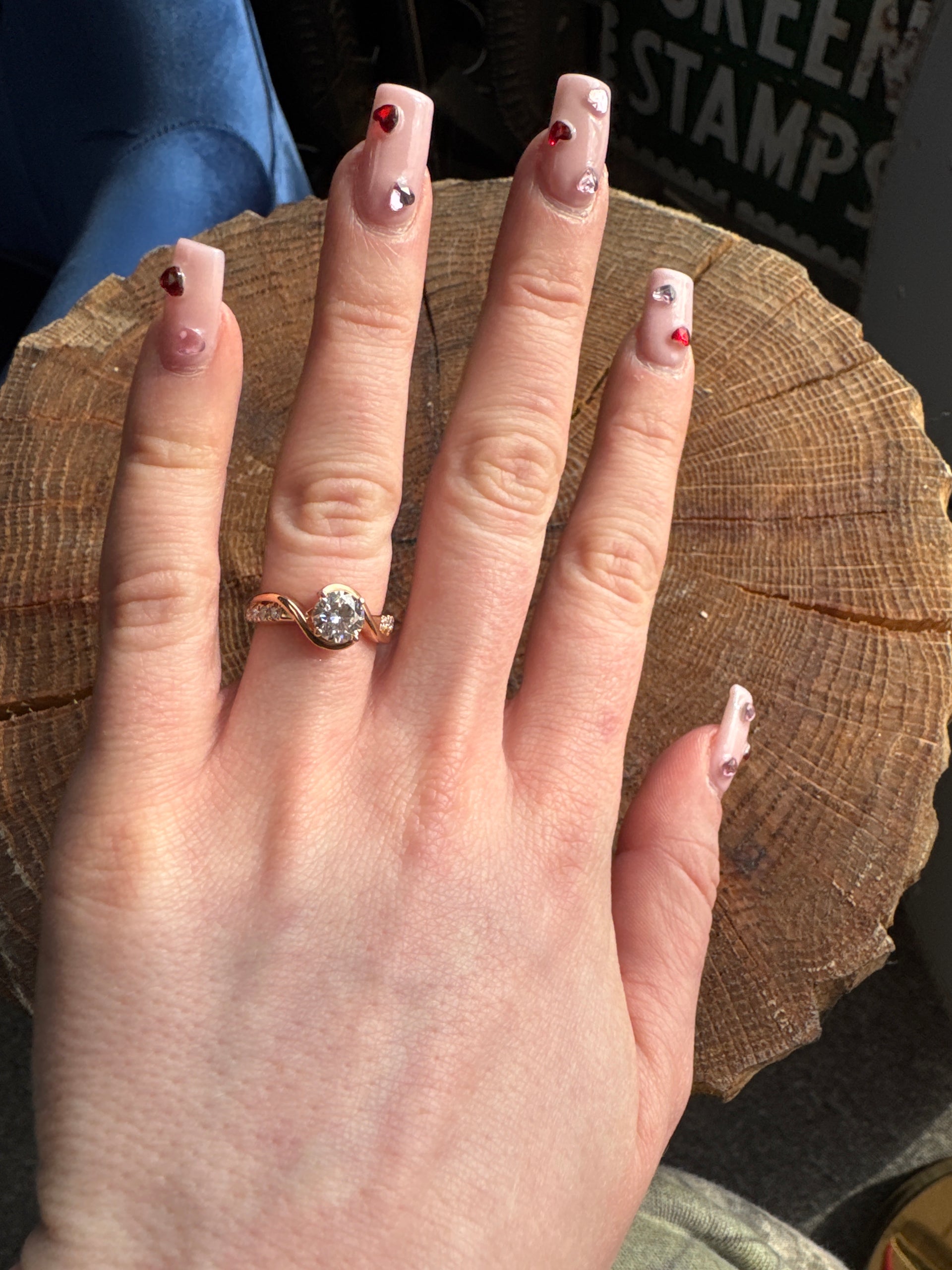 1.06ct. D VVS2 Lab Grown Round Diamond Set in 14K Rose Gold