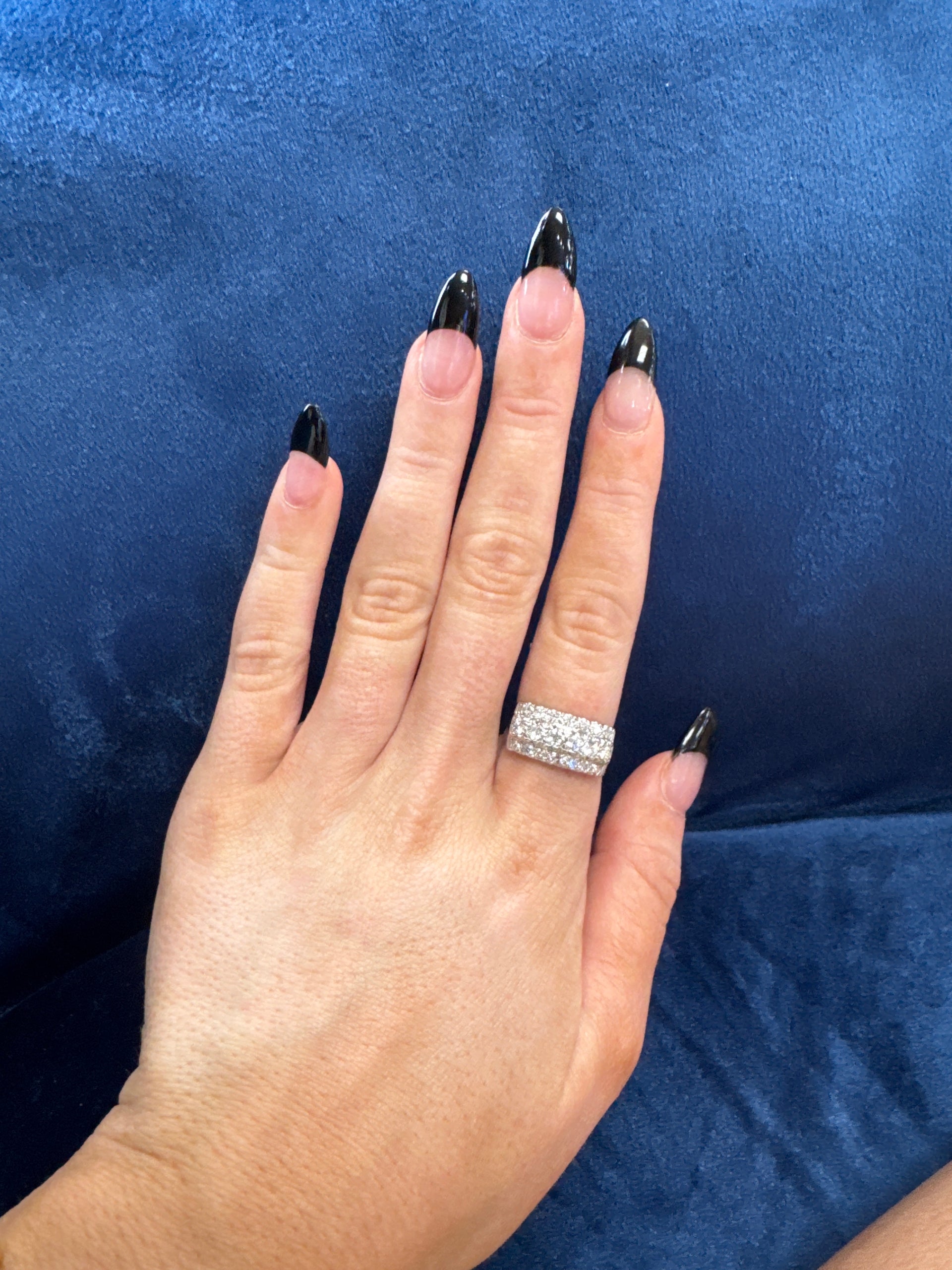 Natural Diamond Fashion Ring in 14K White Gold