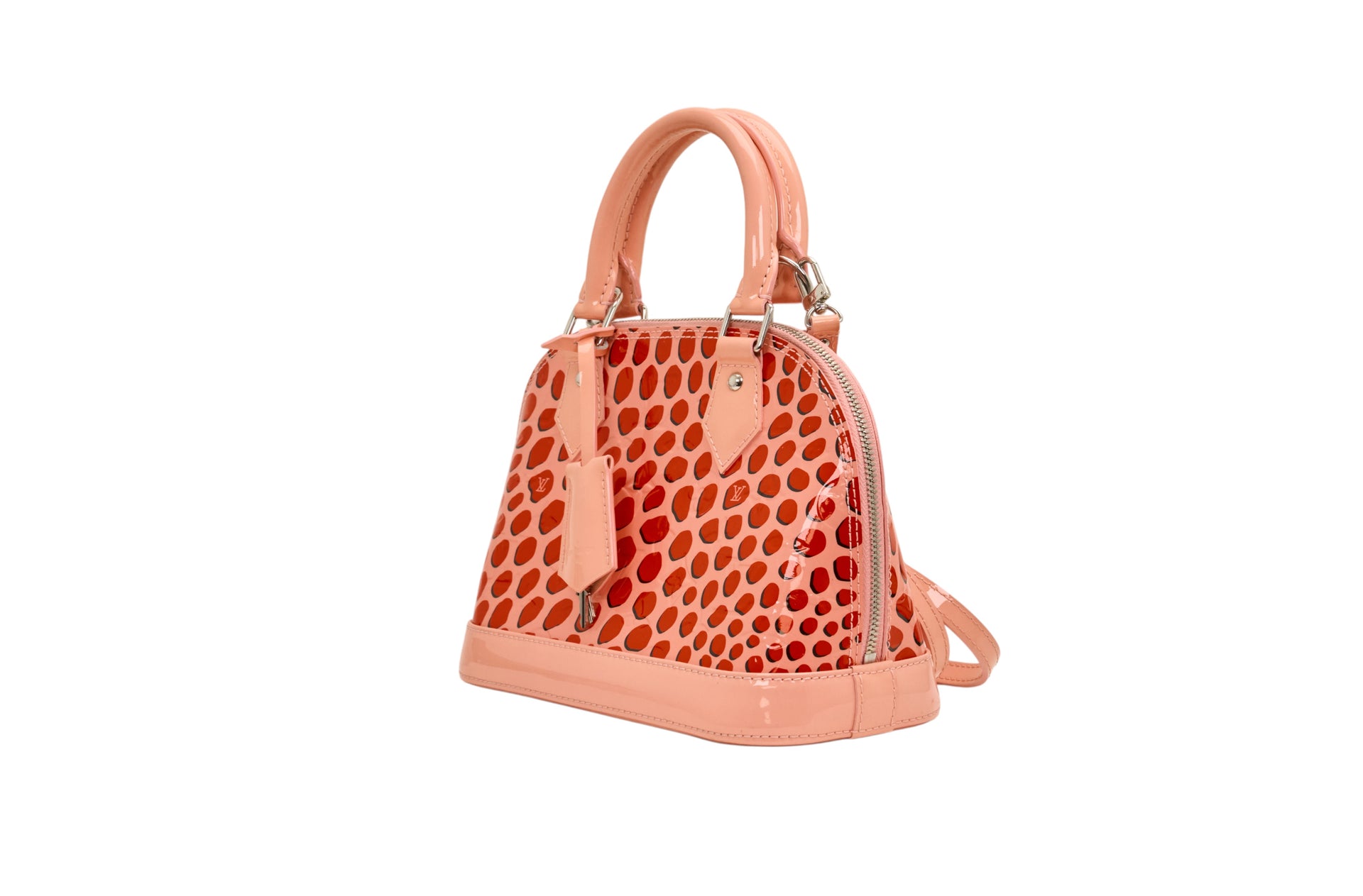 Louis Vuitton Alma BB Monogram Vernis Jungle Dots Sugar Poppy