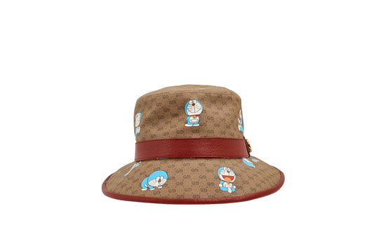 Gucci X Doraemon Leather Bucket Hat