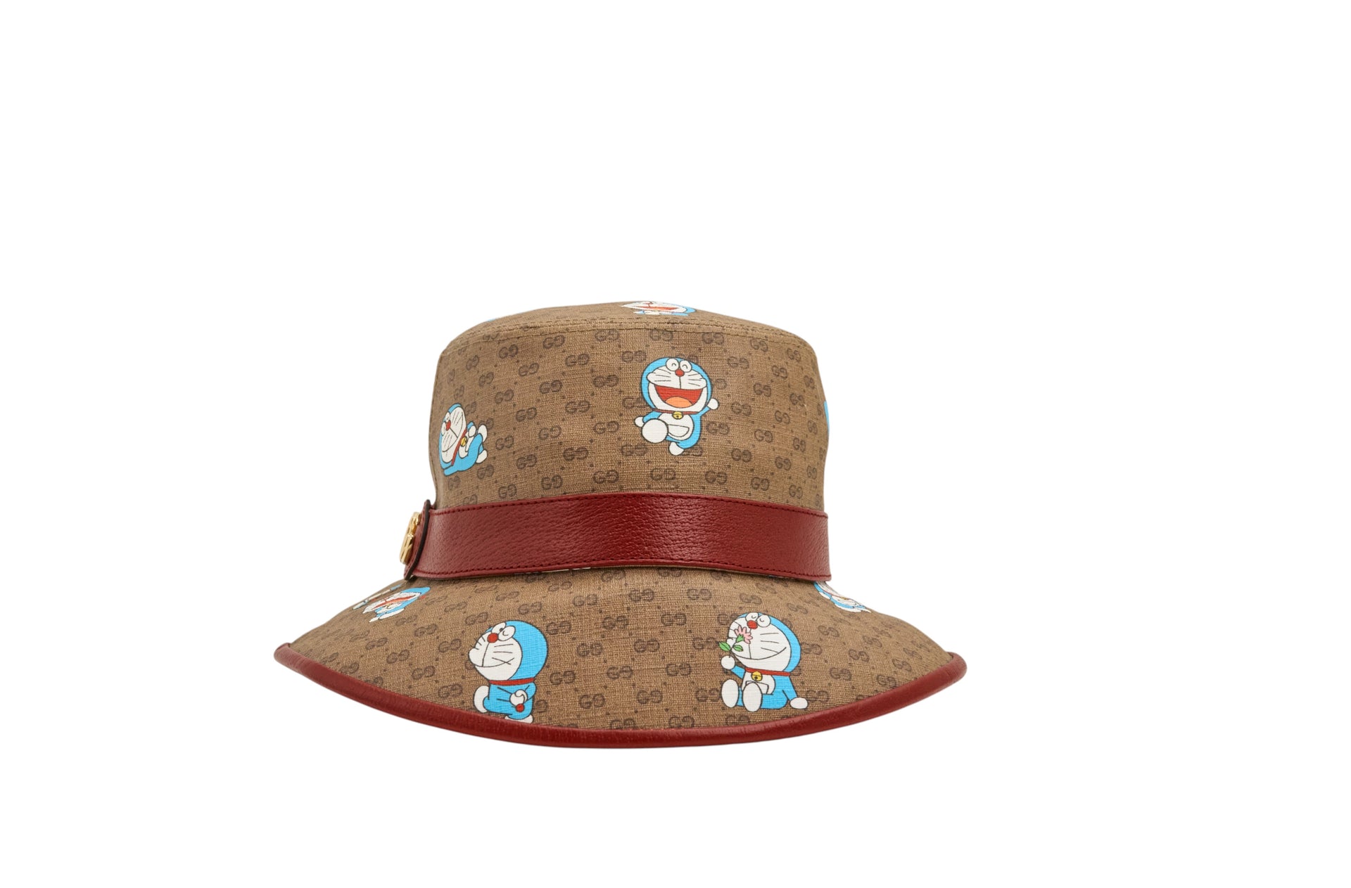 Gucci X Doraemon Leather Bucket Hat
