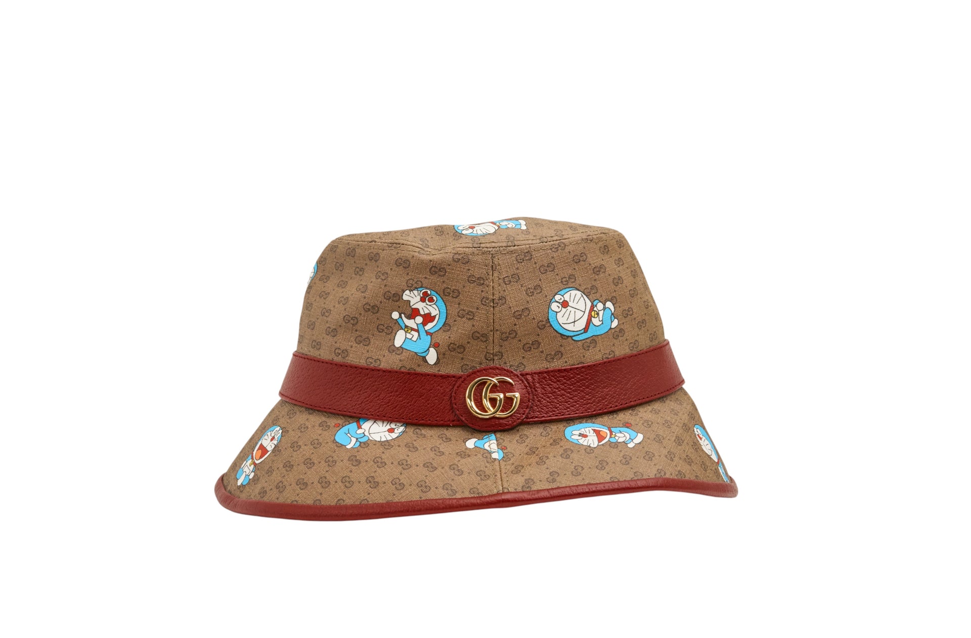 Gucci X Doraemon Leather Bucket Hat