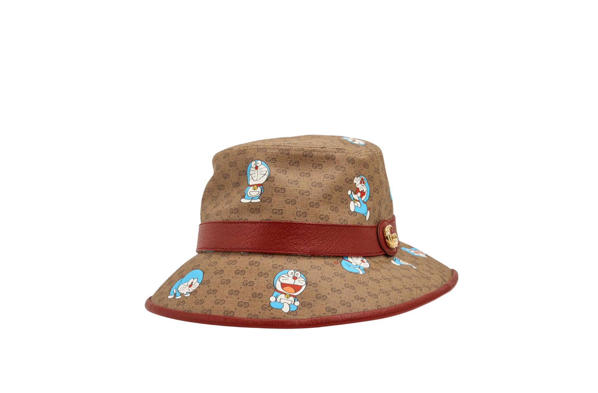 Gucci X Doraemon Leather Bucket Hat