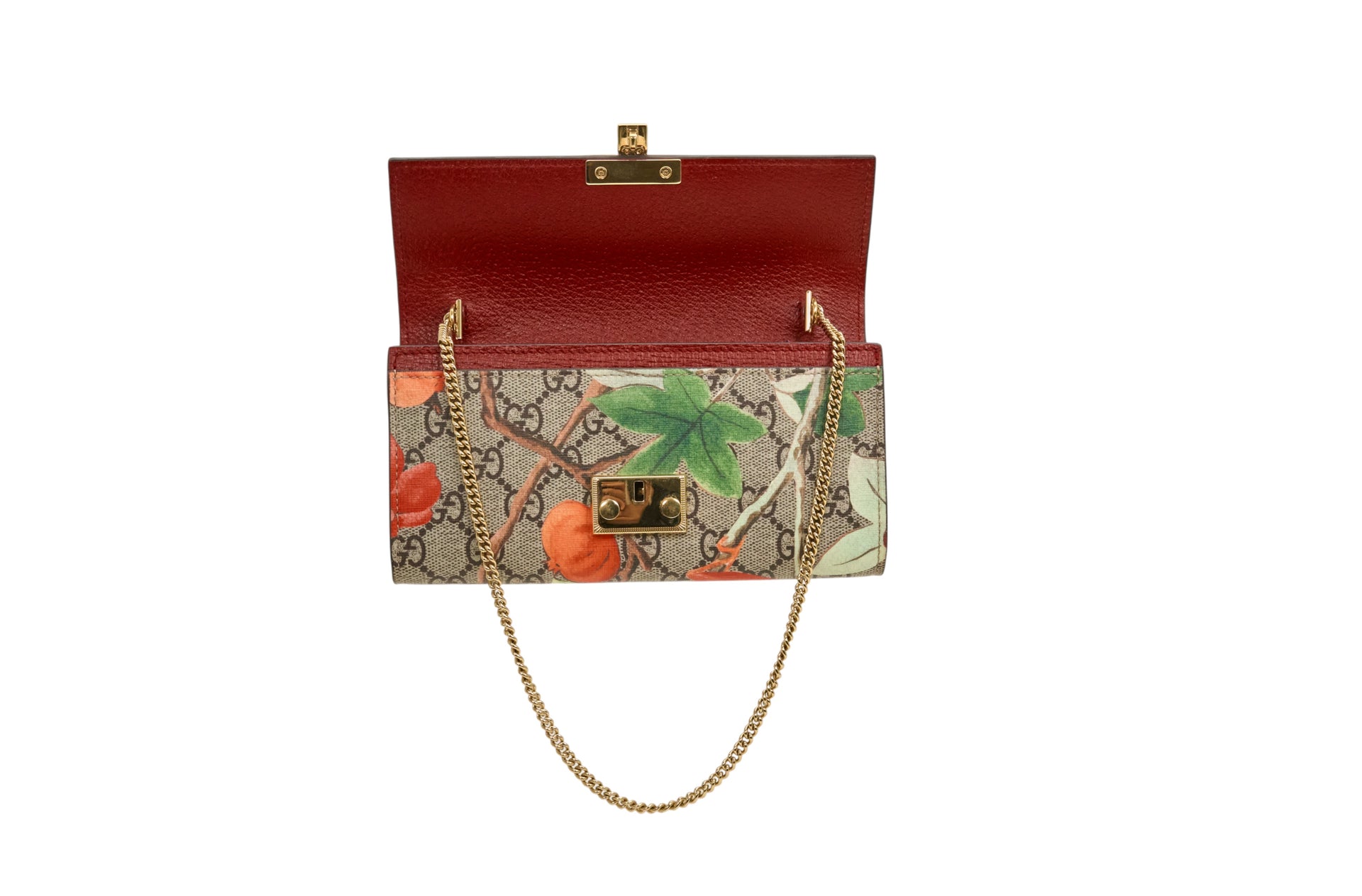 Gucci GG Tian Padlock Wallet on Chain