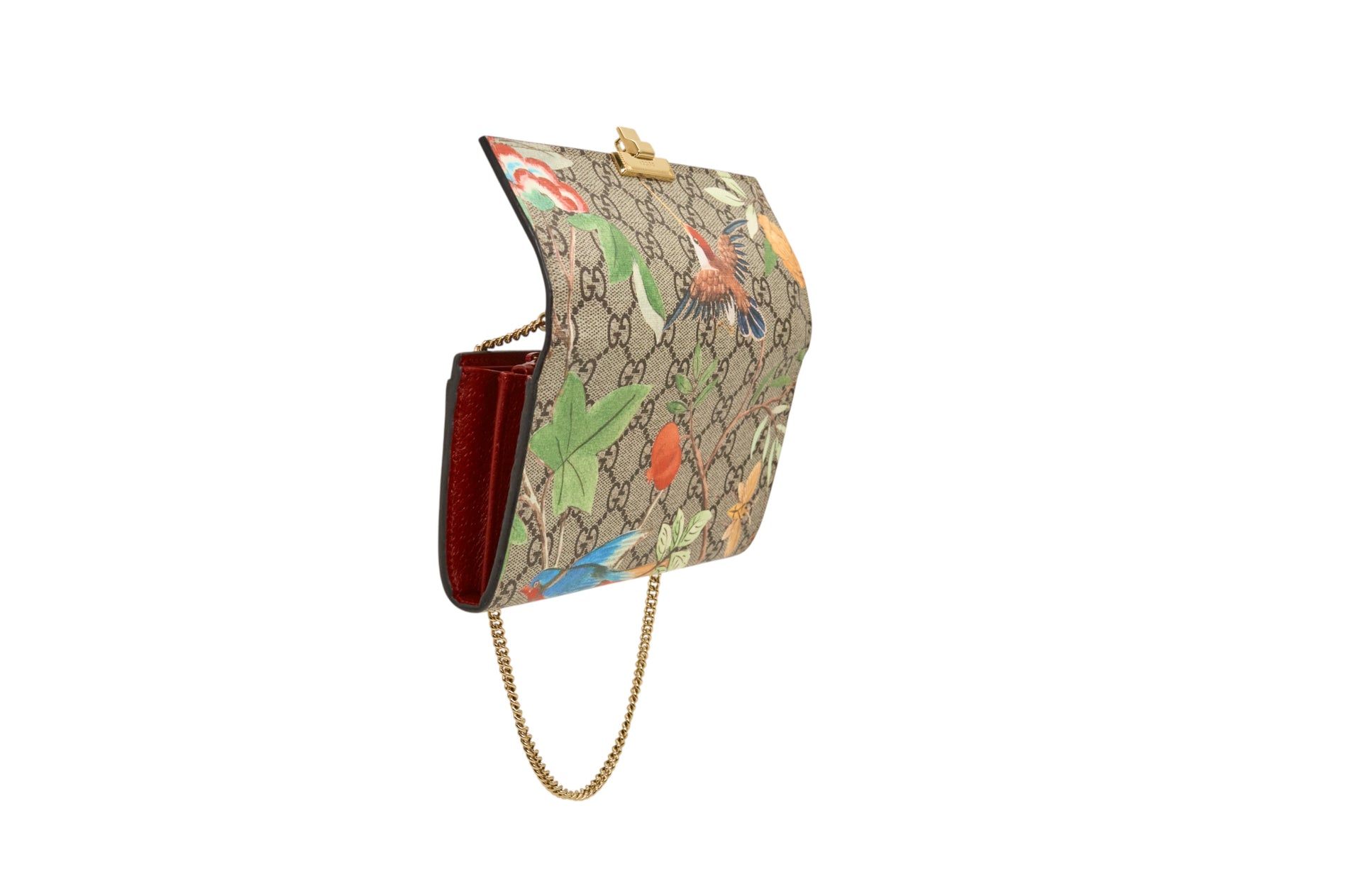 Gucci GG Tian Padlock Wallet on Chain