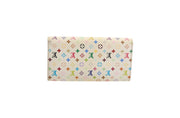 Louis Vuitton Sarah Wallet Monogram Multicolore Blanc Raisin