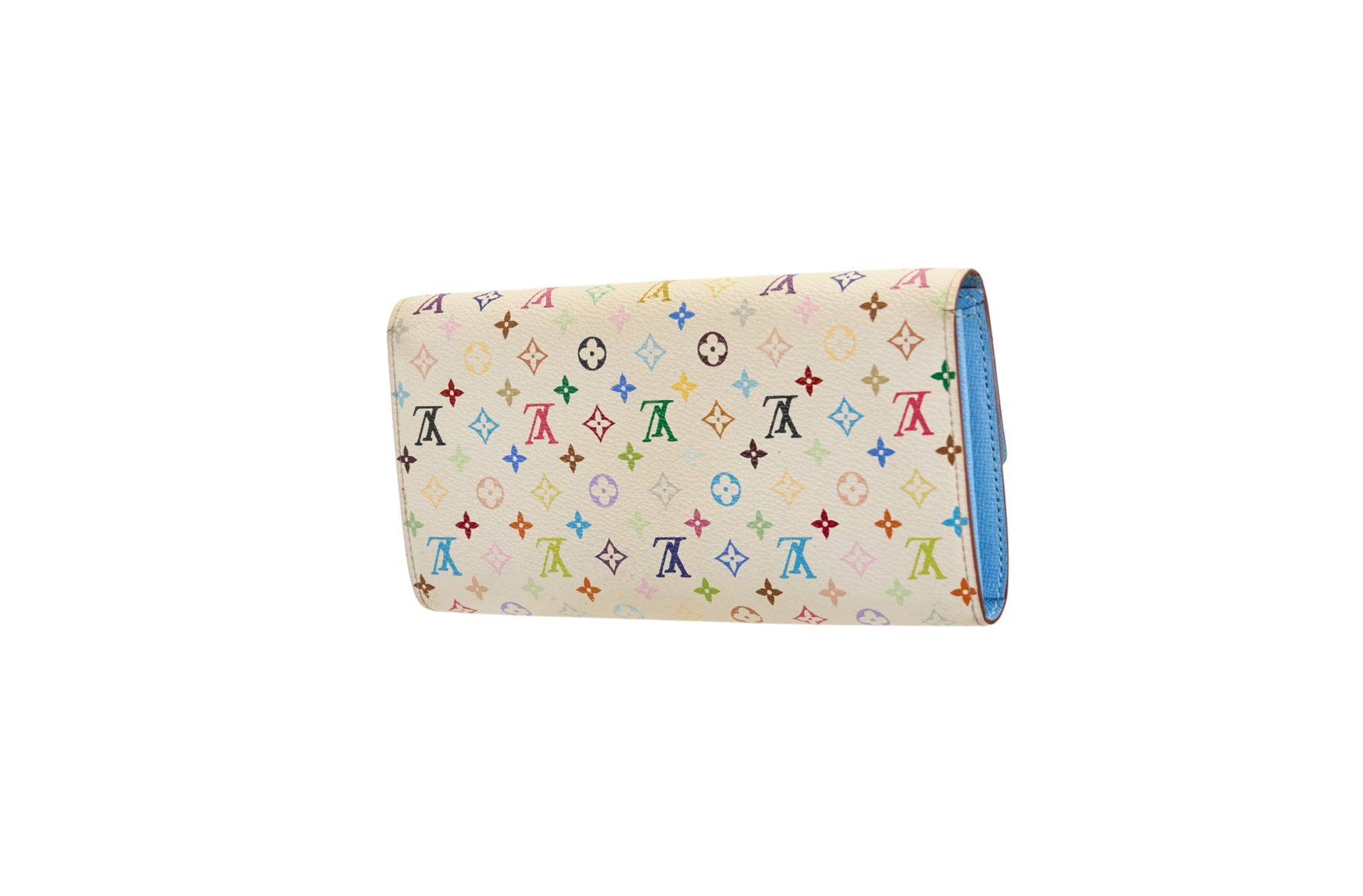 Louis Vuitton Sarah Wallet Monogram Multicolore Blanc Raisin