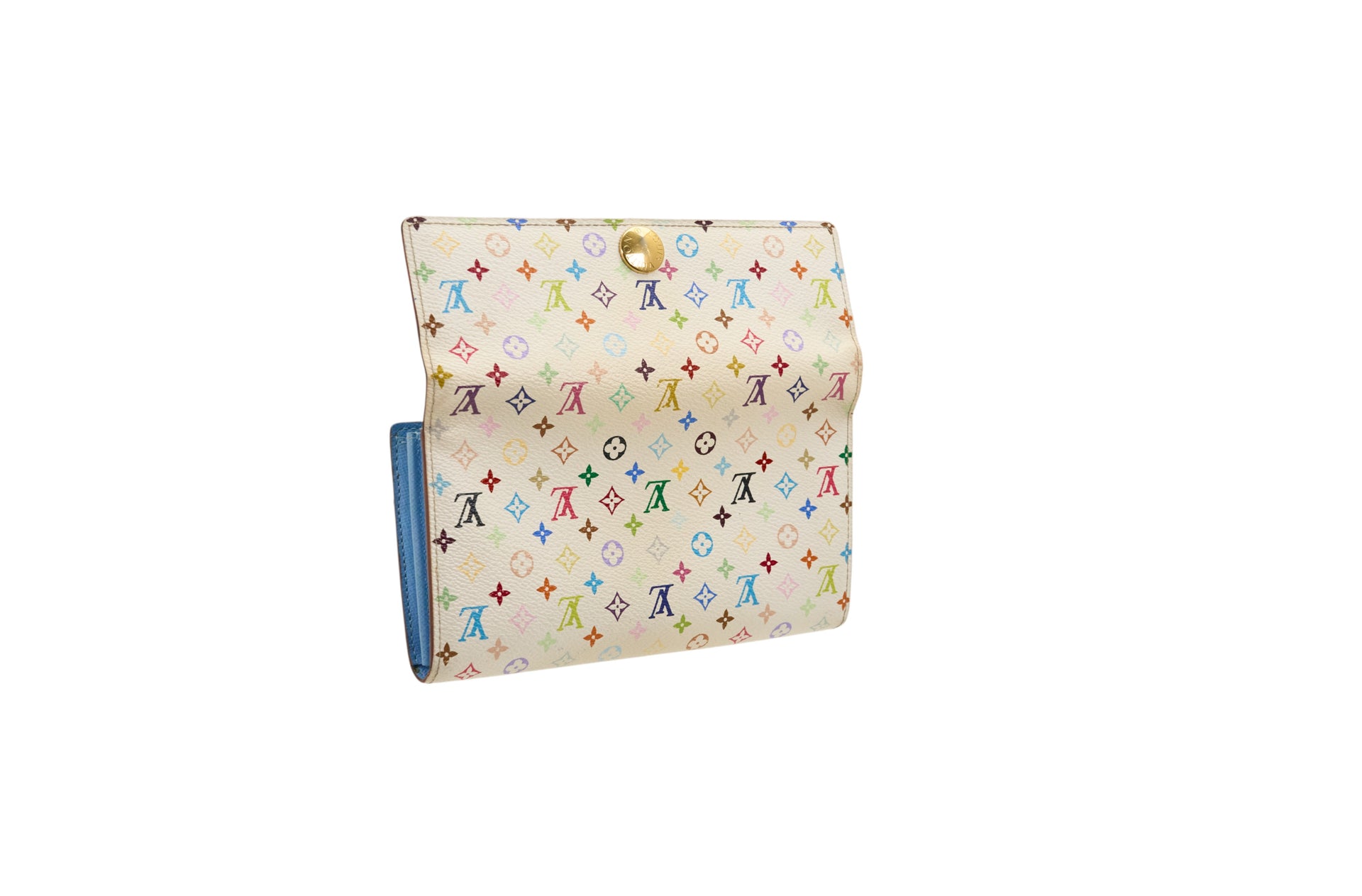 Louis Vuitton Sarah Wallet Monogram Multicolore Blanc Raisin
