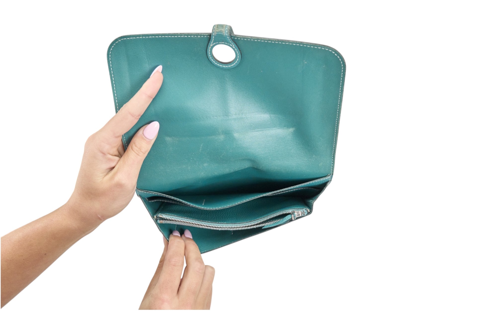 Hermes Blue Togo Wallet