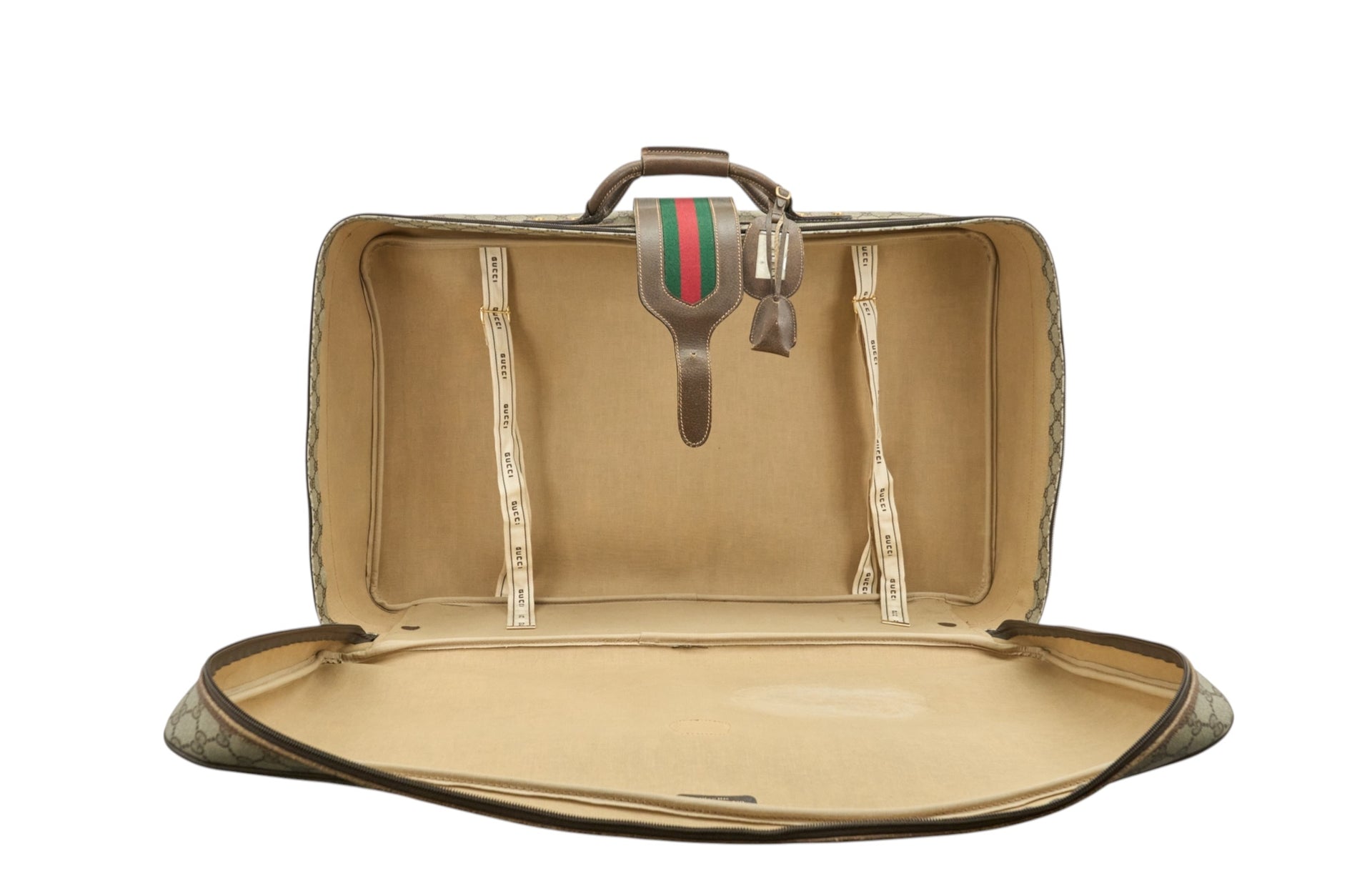 Gucci XL Supreme Web Suitcase Soft Luggage