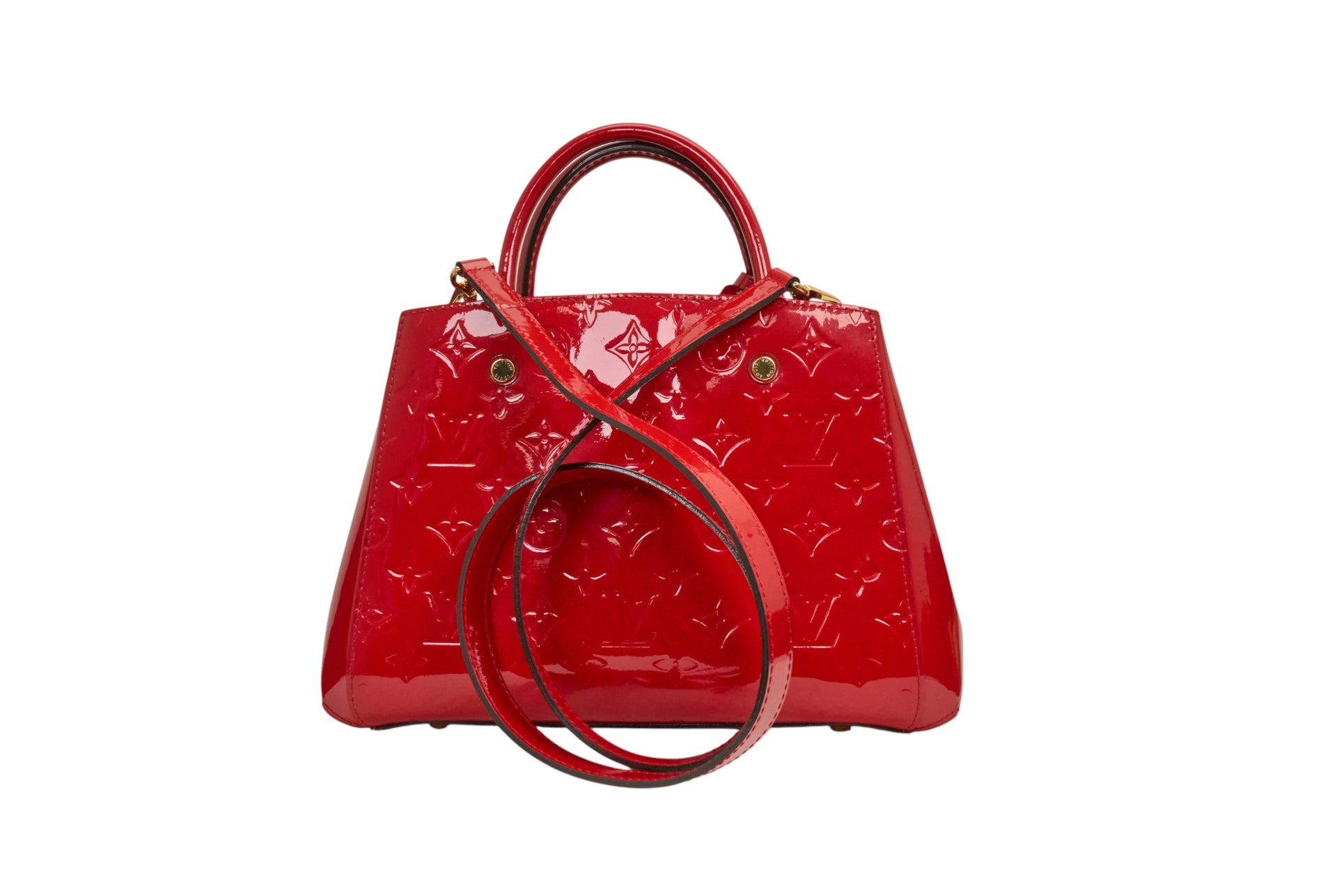 Louis Vuitton Montaigne BB Monogram Vernis Cerise