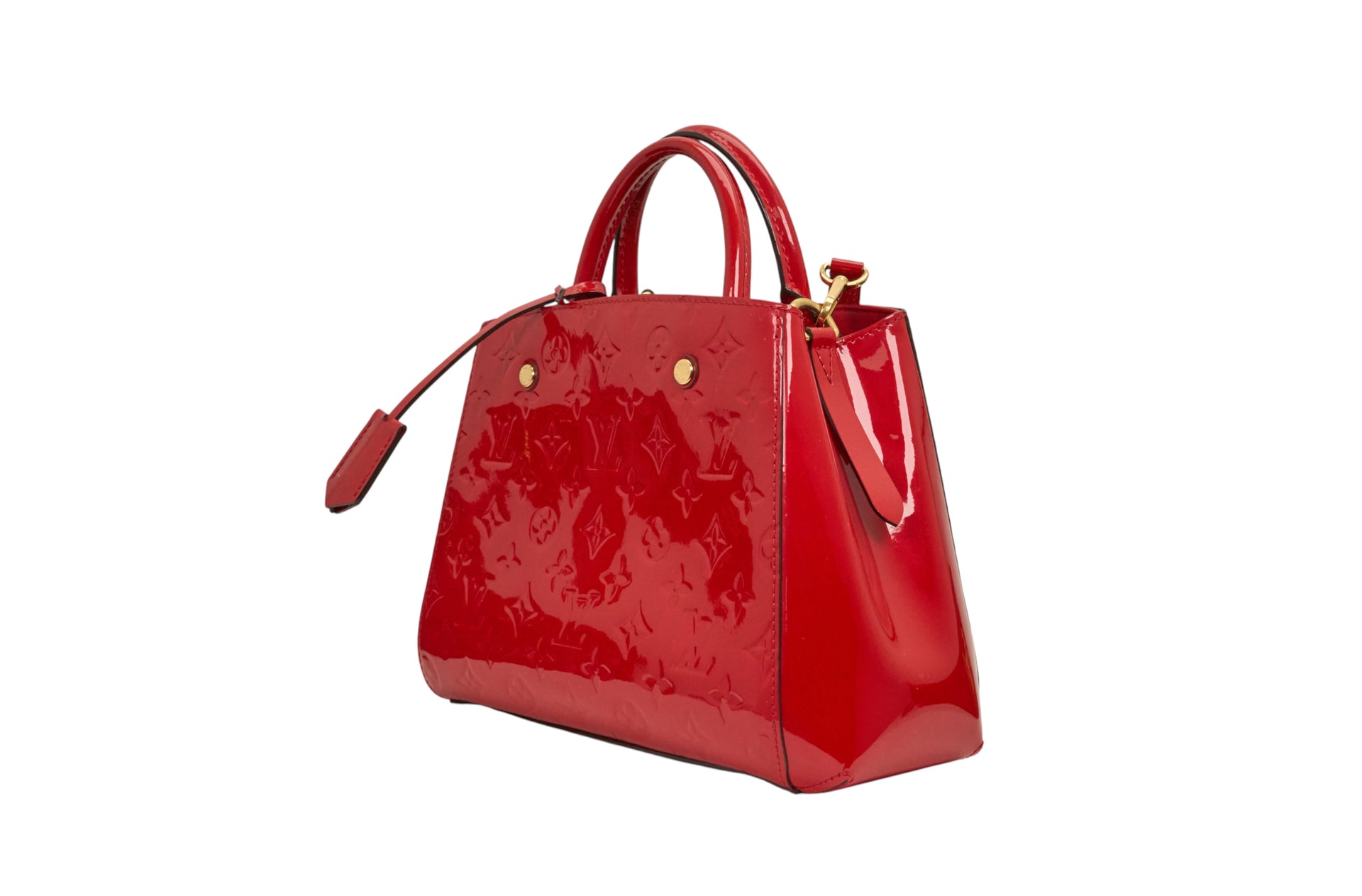 Louis Vuitton Montaigne BB Monogram Vernis Cerise