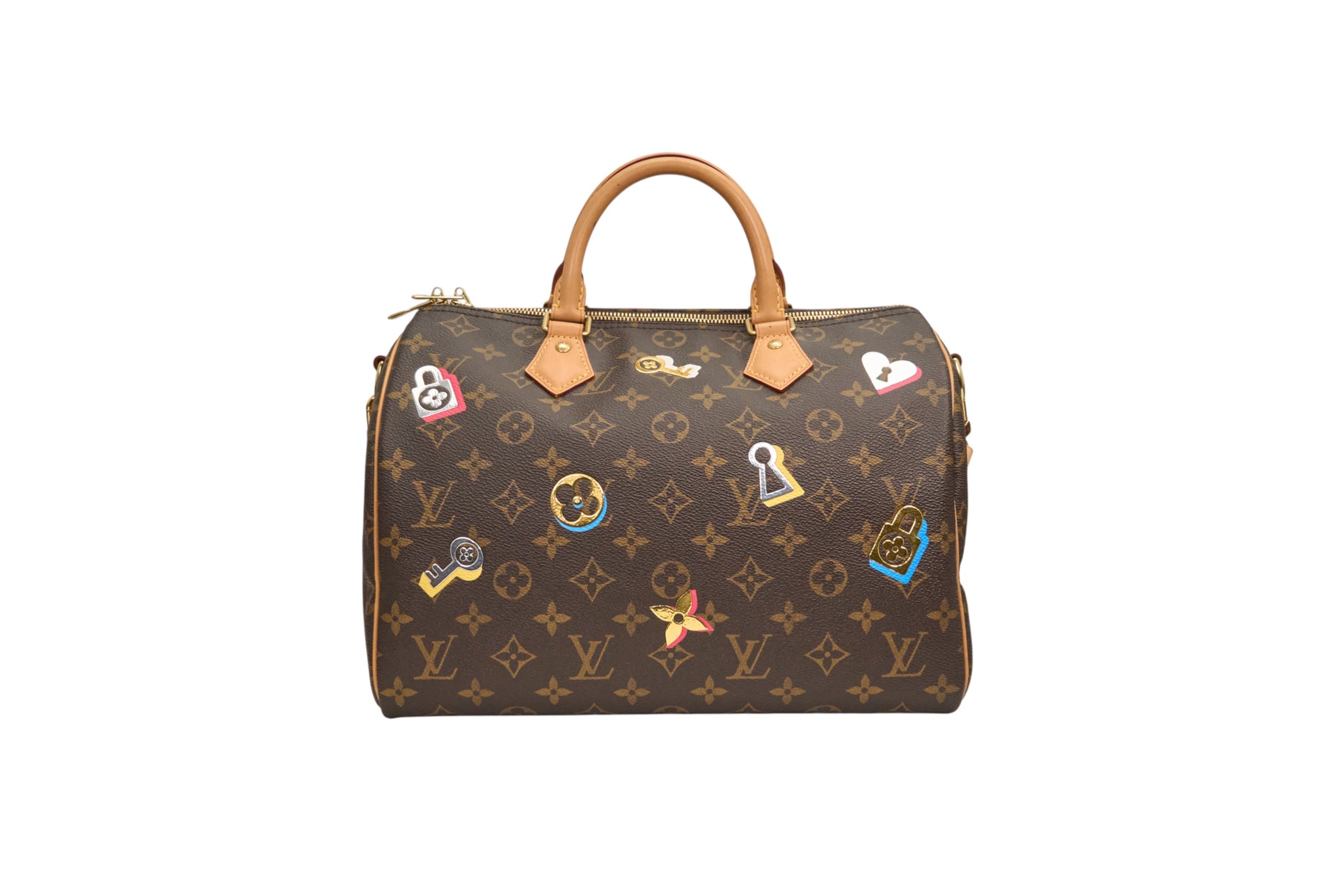 Louis Vuitton Speedy Bandouliere 30 Monogram Love Lock