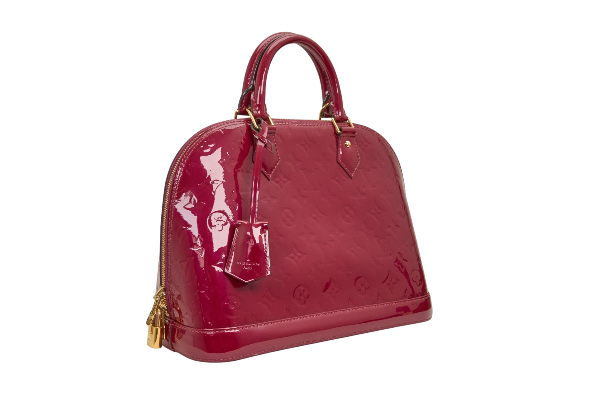 Louis Vuitton Alma PM Monogram Vernis Indian Rose
