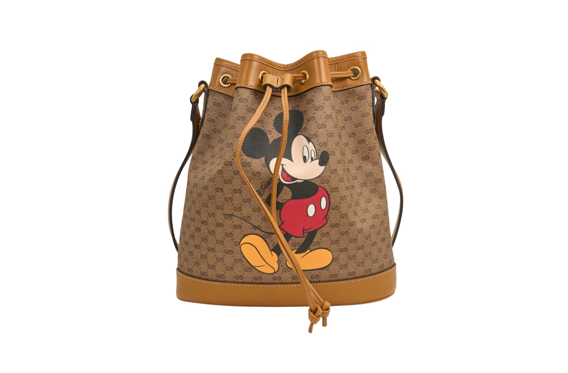 Gucci X Disney GG Supreme Monogram Bucket Bag