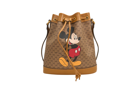 Gucci X Disney GG Supreme Monogram Bucket Bag