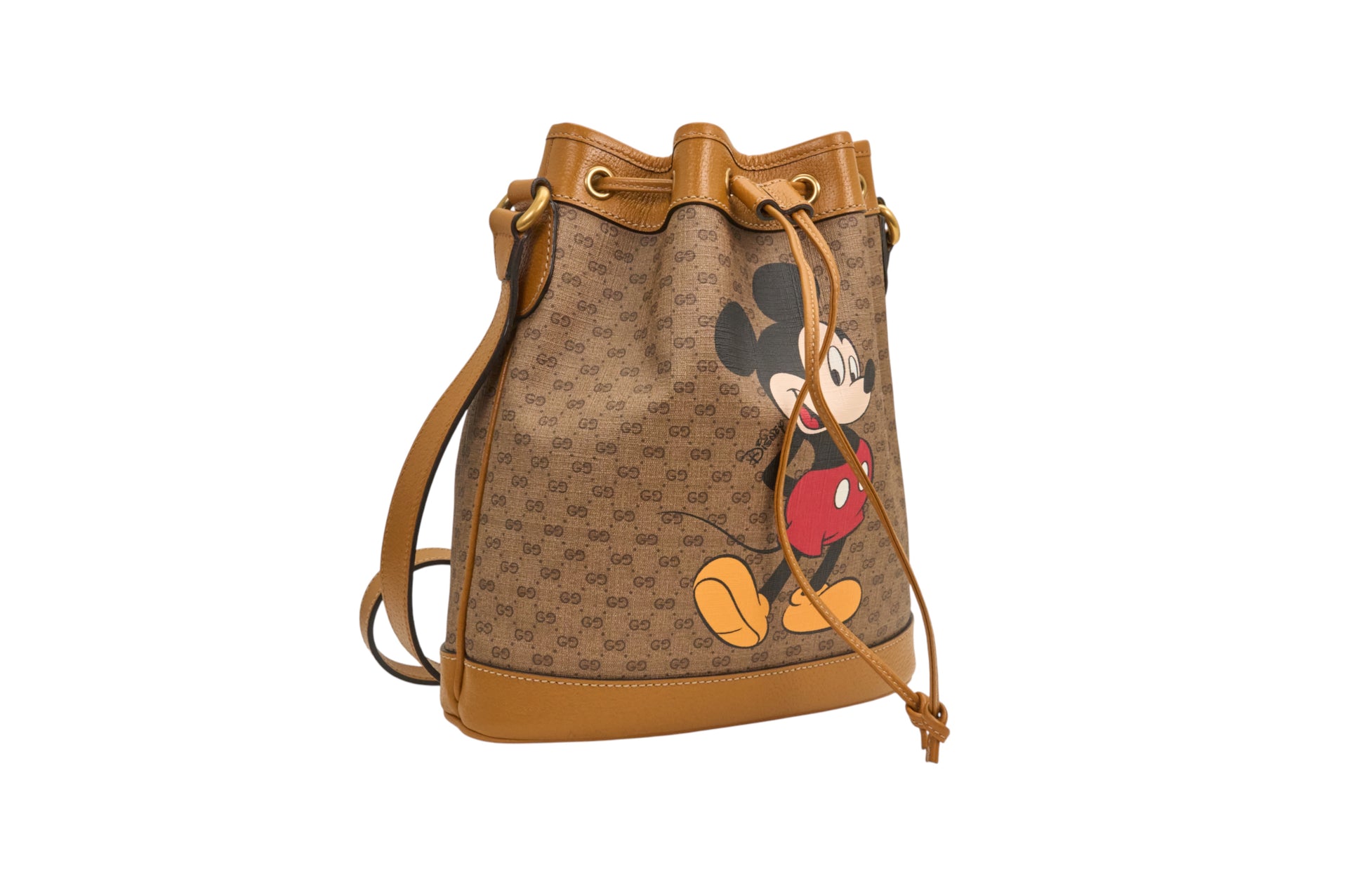 Gucci X Disney GG Supreme Monogram Bucket Bag