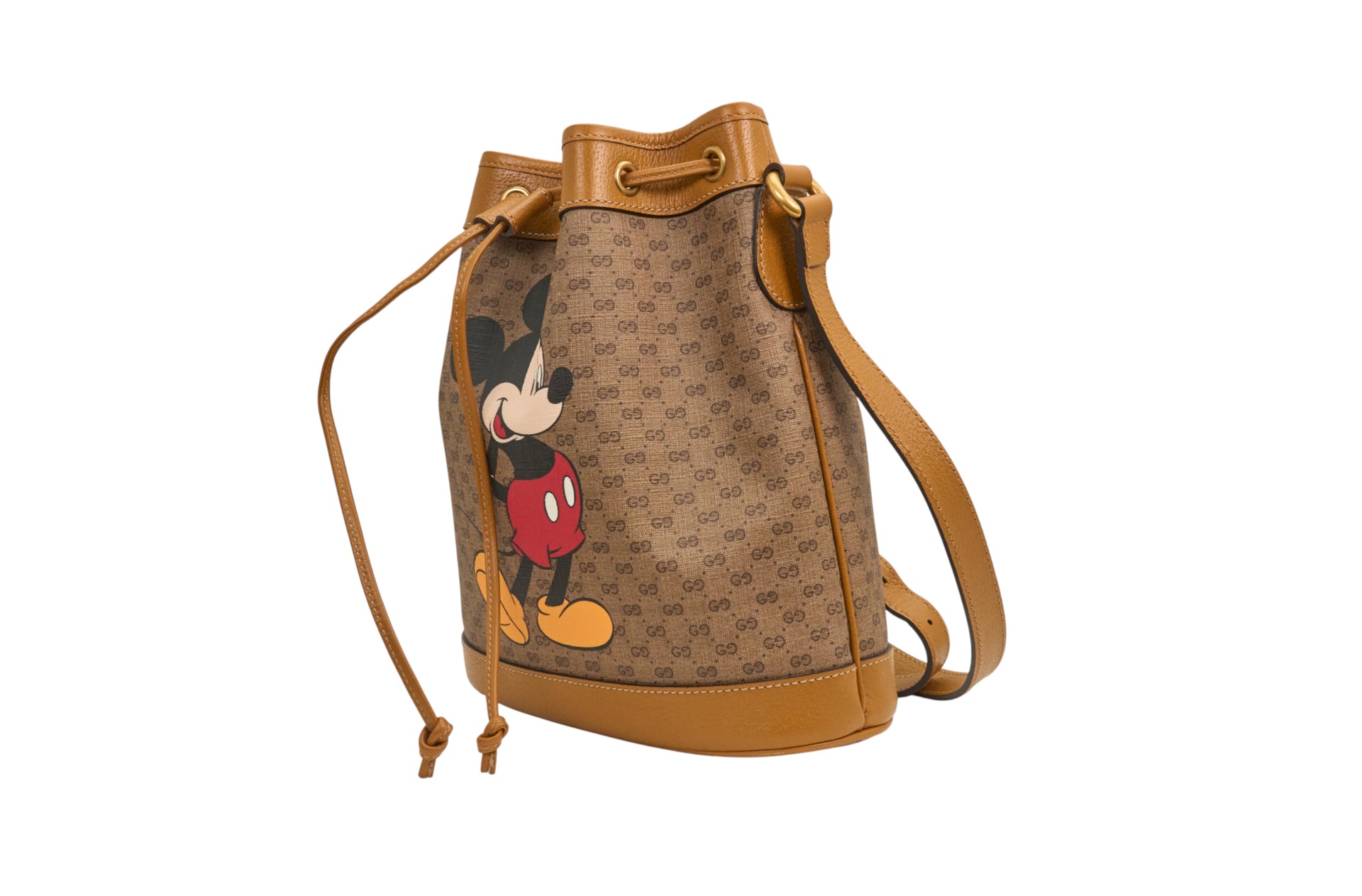 Gucci X Disney GG Supreme Monogram Bucket Bag