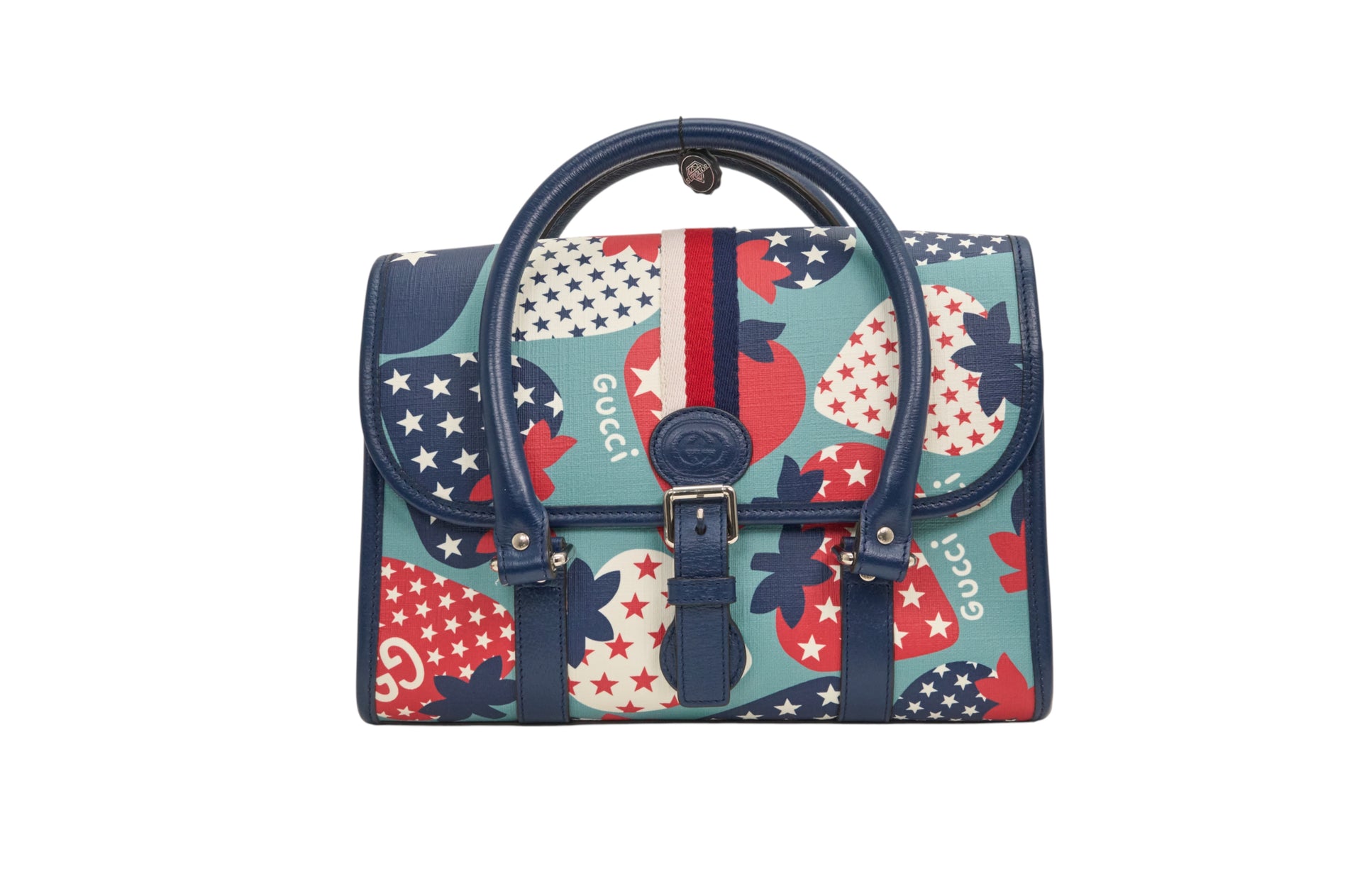 Gucci Strawberry Stars Handle Bag