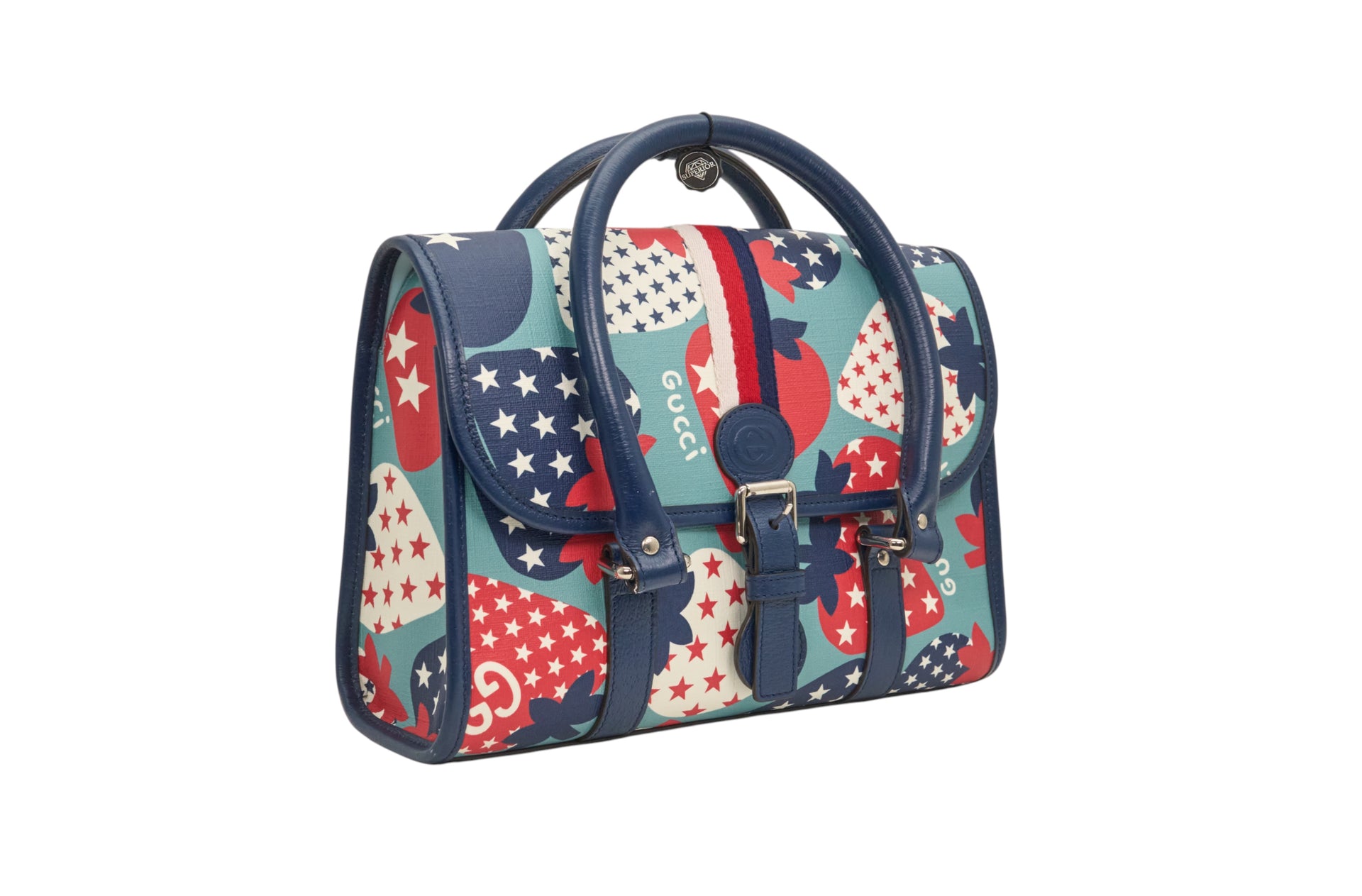 Gucci Strawberry Stars Handle Bag