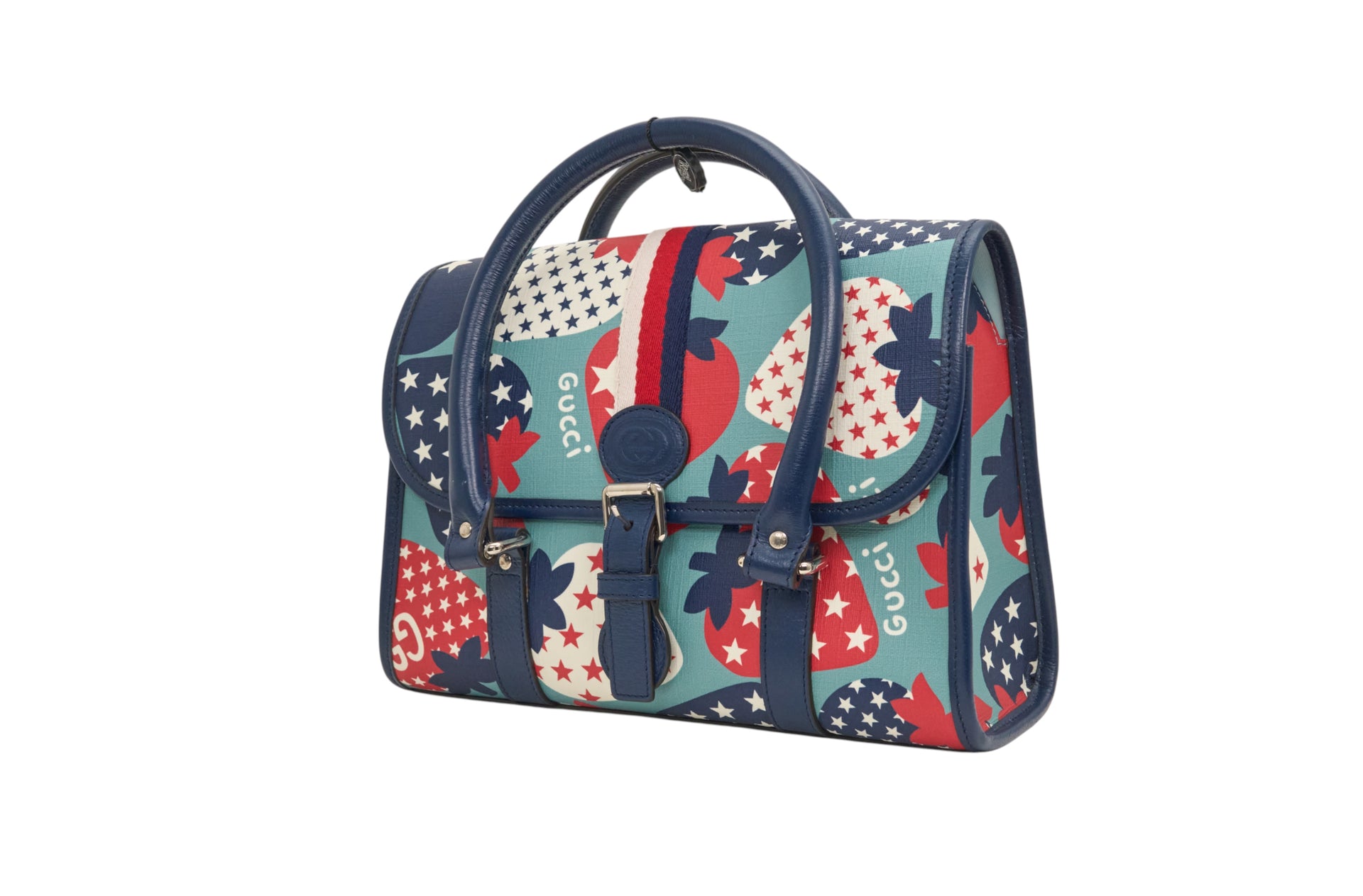 Gucci Strawberry Stars Handle Bag